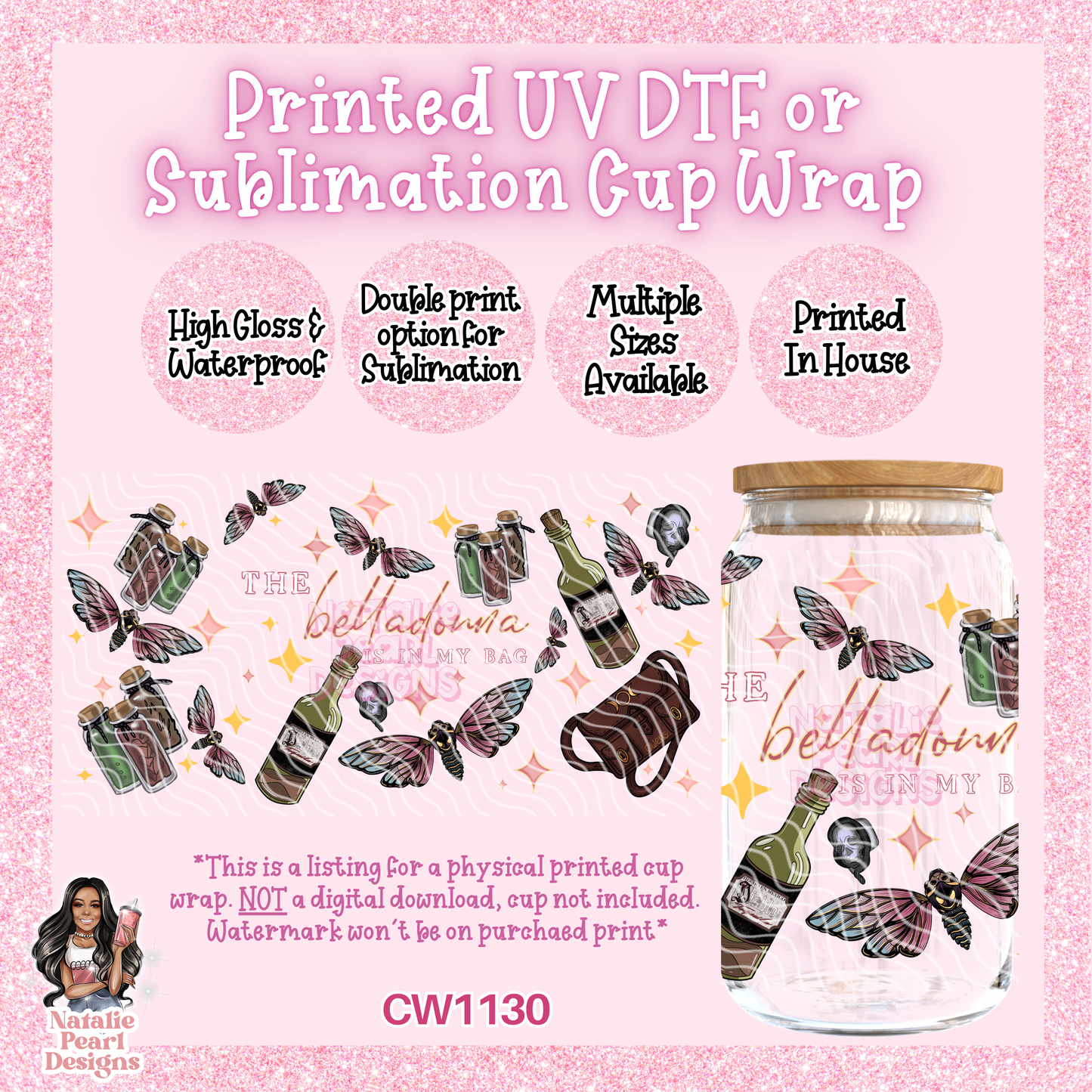 CW1130 UV DTF/SUB Cup Wrap