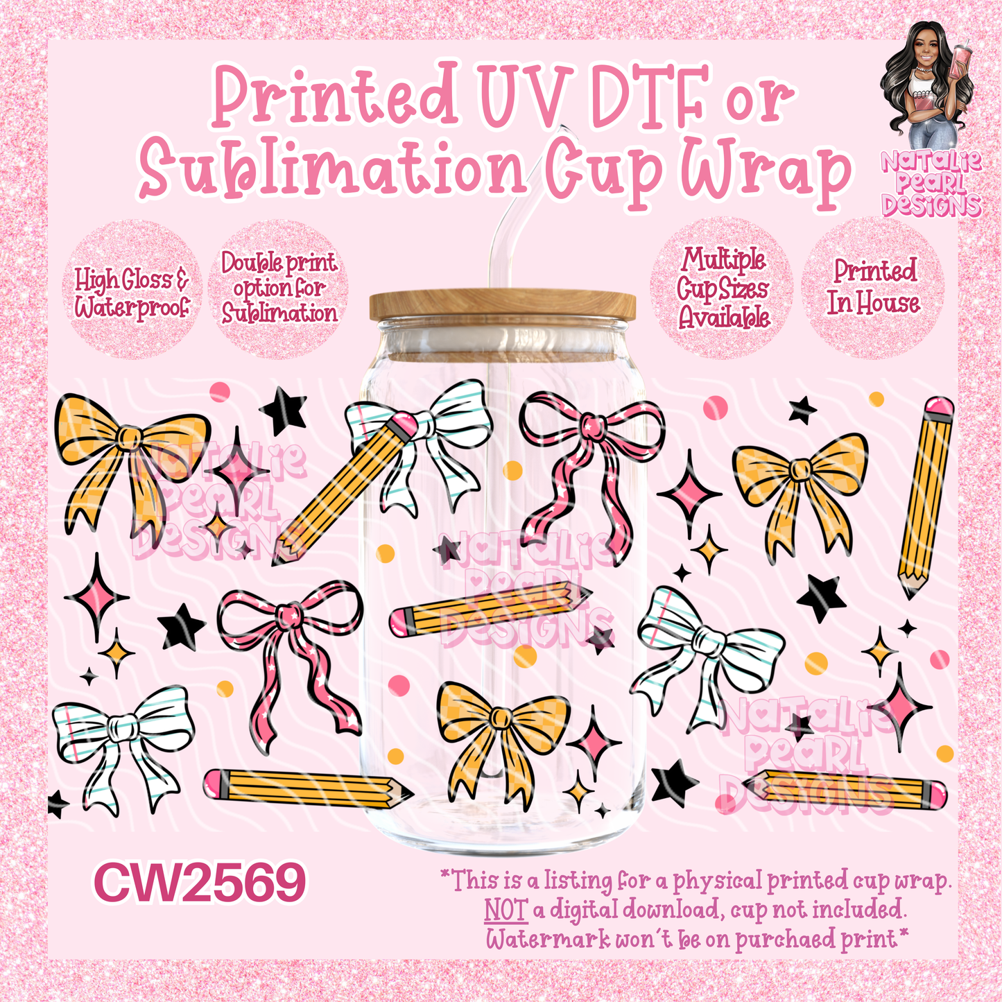 CW2569 UV DTF/SUB Cup Wraps