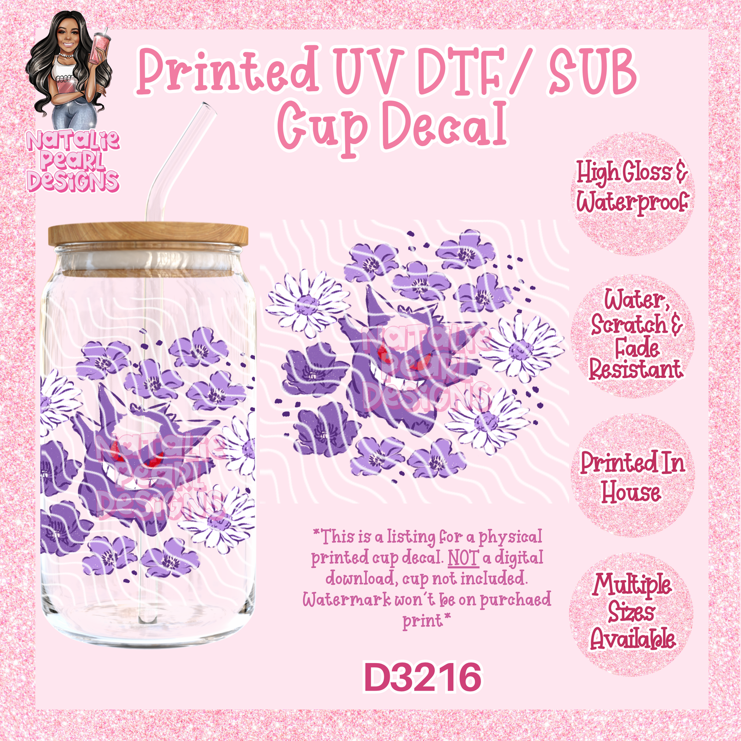 D3216 UV DTF/Sub Decal