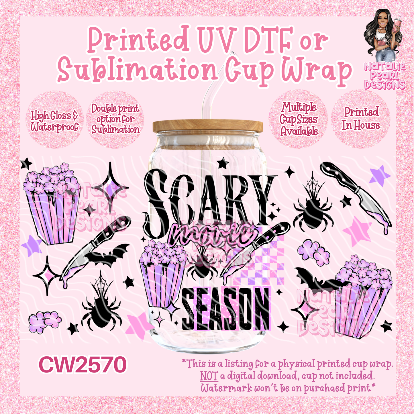 CW2570 UV DTF/SUB Cup Wraps