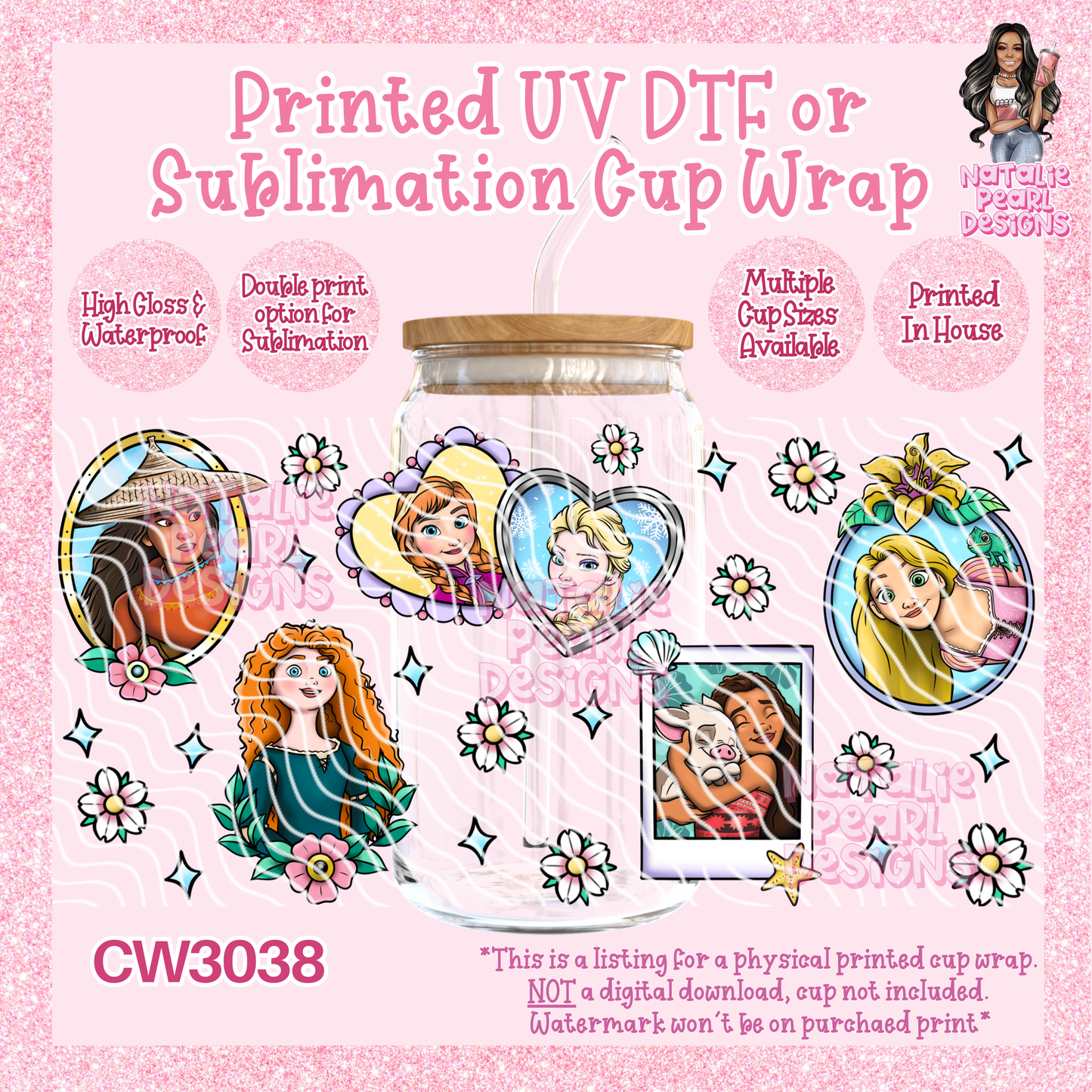CW3038 UV DTF/SUB Cup Wraps