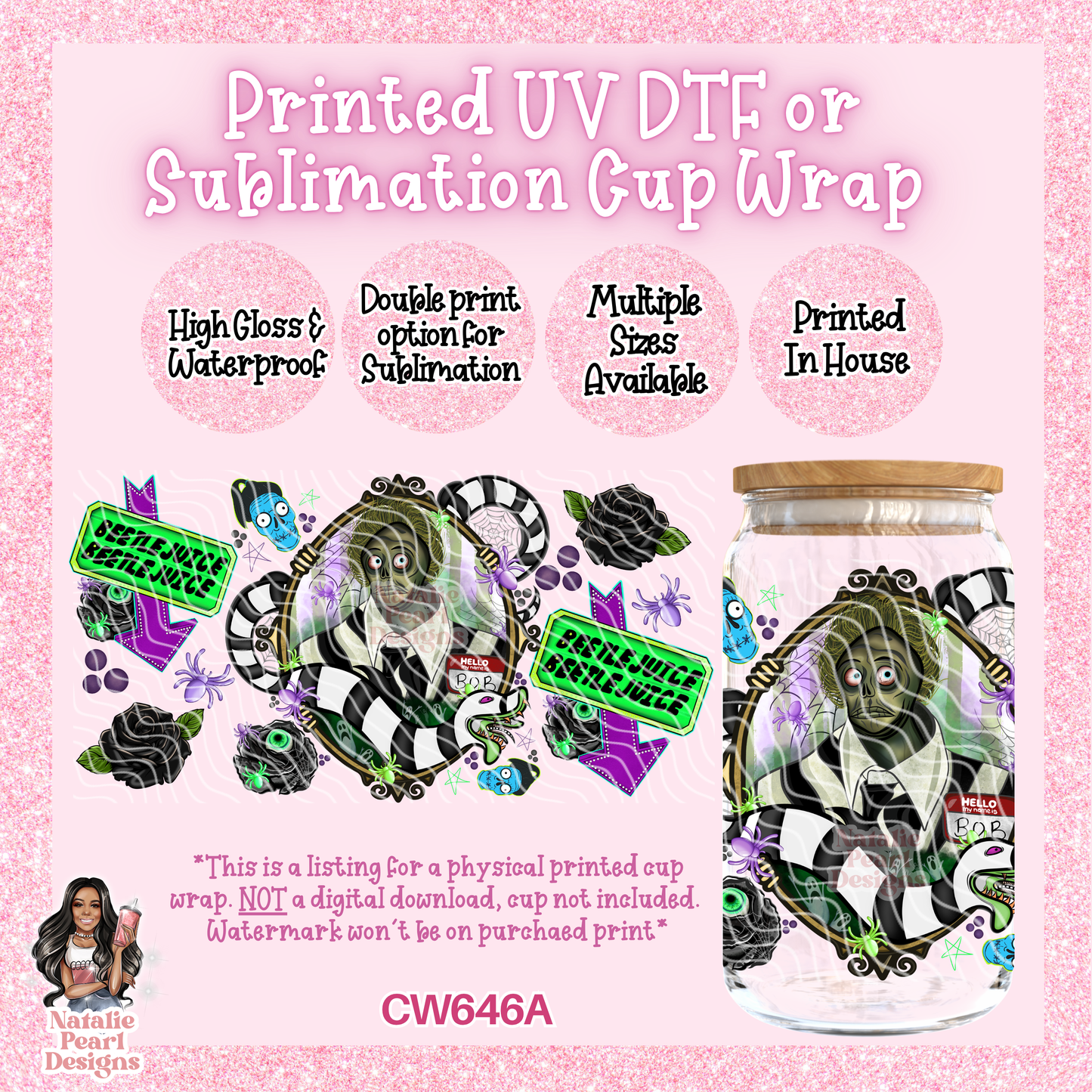 CW646A UV DTF/SUB Cup Wrap