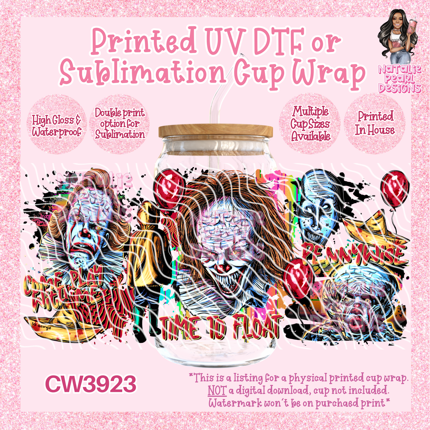 CW3923 UV DTF/SUB Cup Wraps