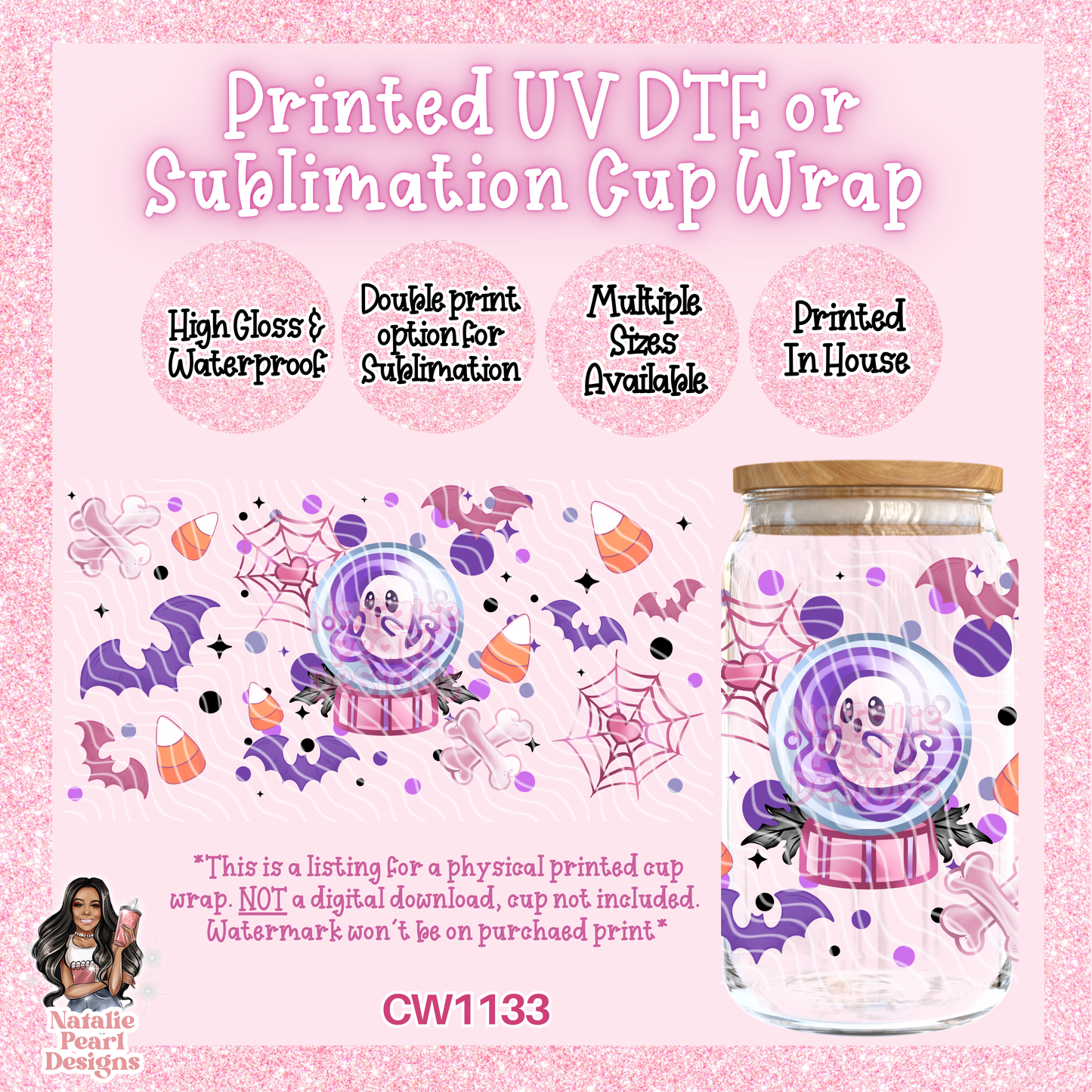 CW1133 UV DTF/SUB Cup Wrap
