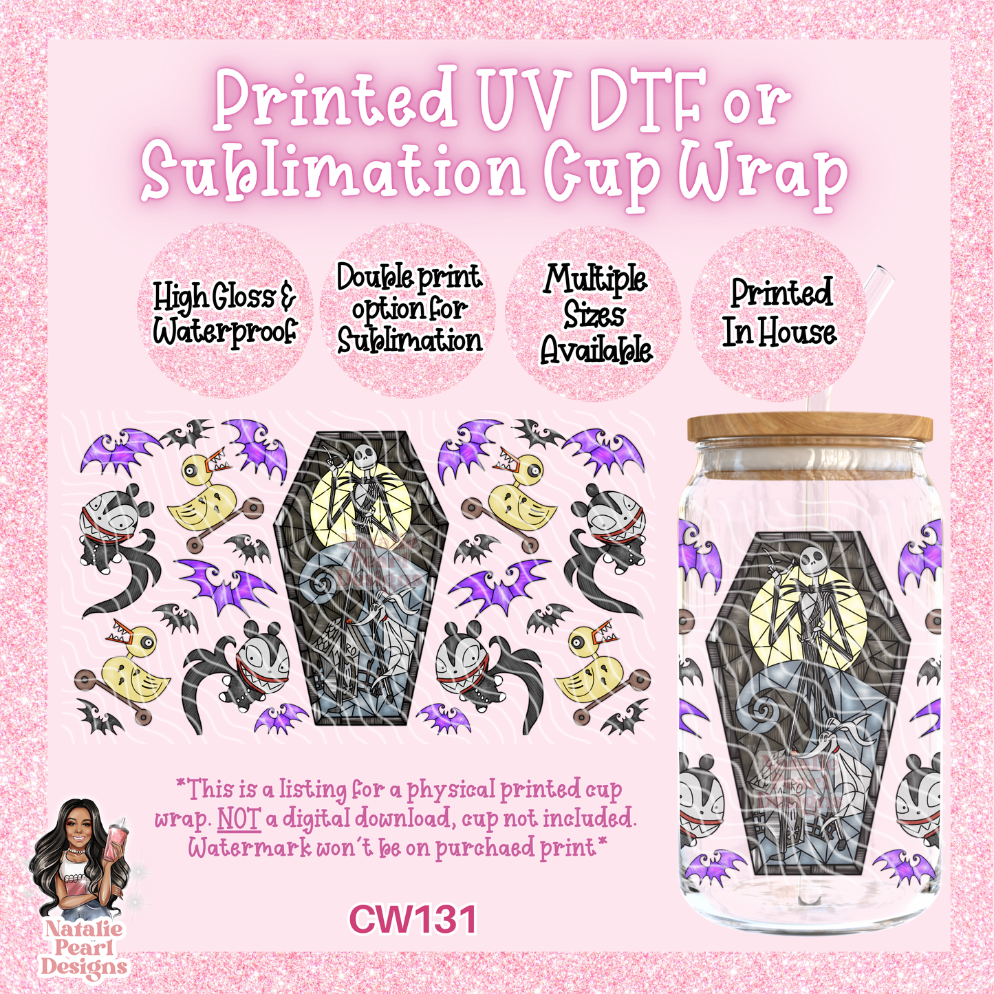 CW131 UV DTF/SUB Cup Wrap