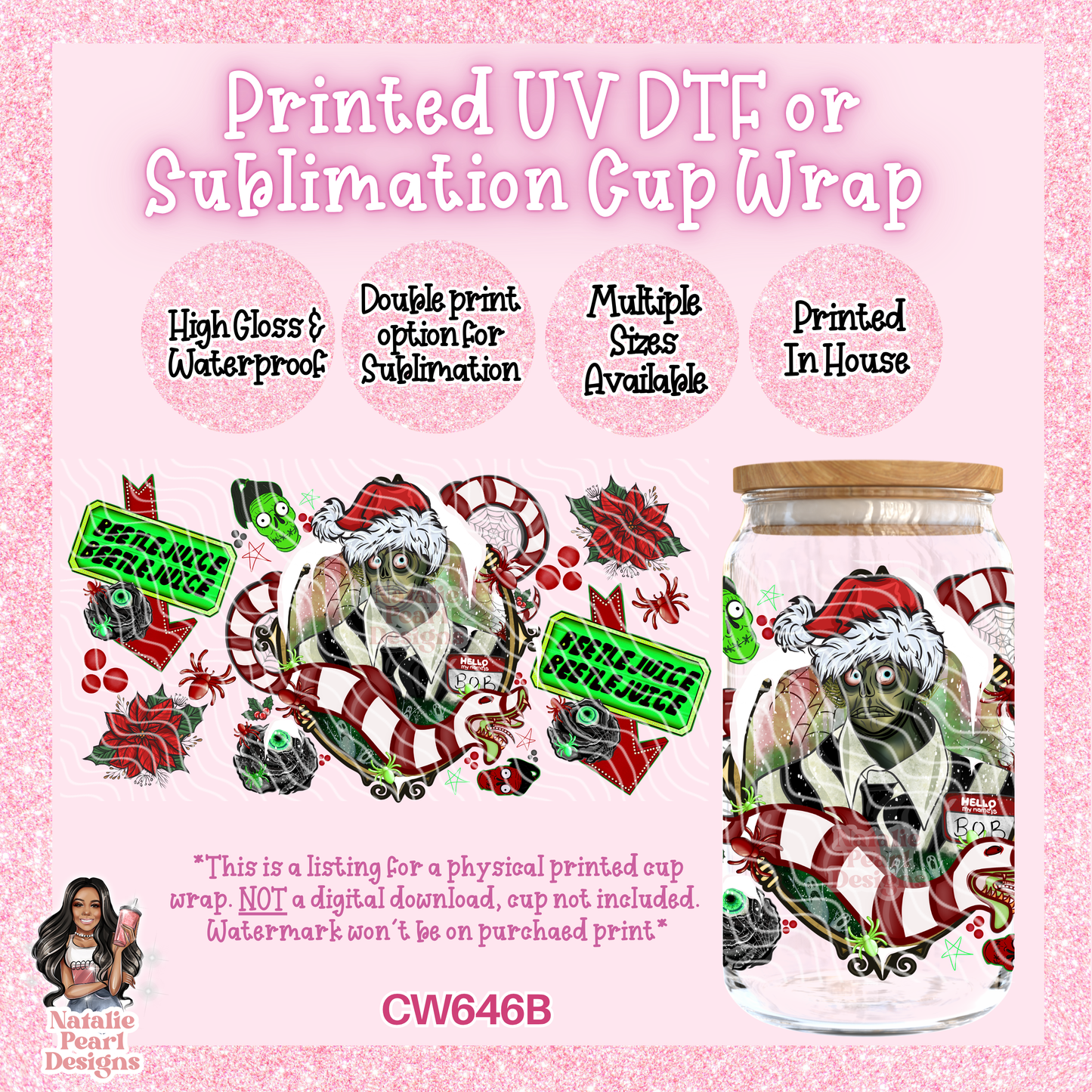 CW646B UV DTF/SUB Cup Wrap