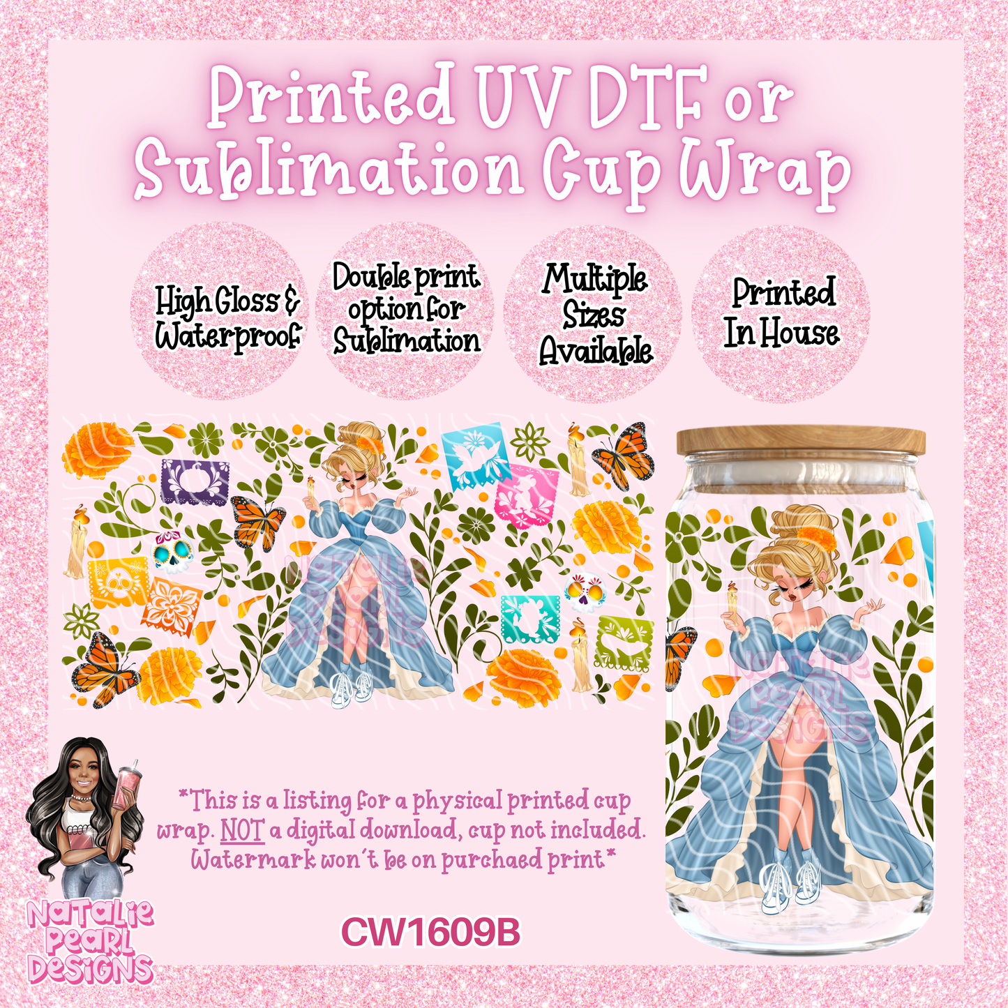 CW1609B UV DTF/SUB Cup Wraps