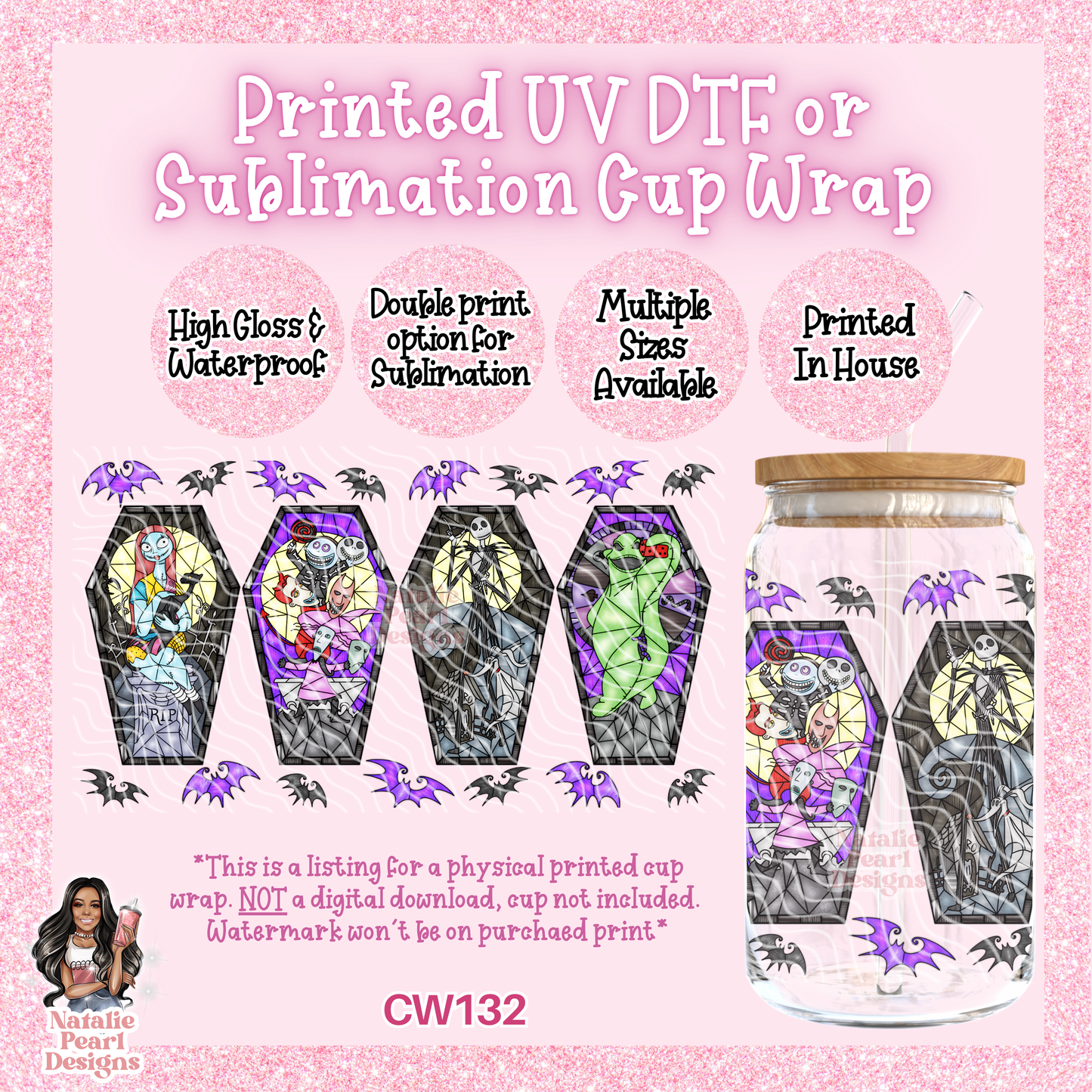 CW132 UV DTF/SUB Cup Wrap