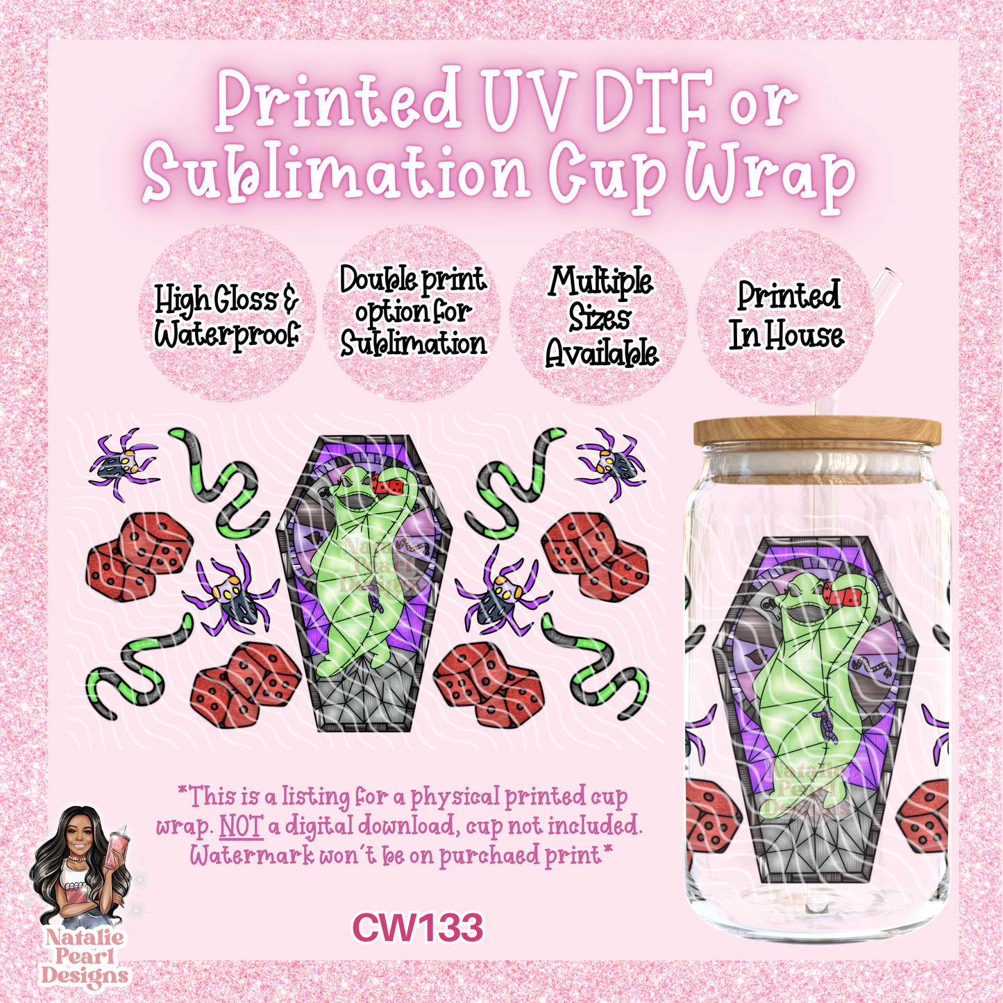CW133 UV DTF/SUB Cup Wrap