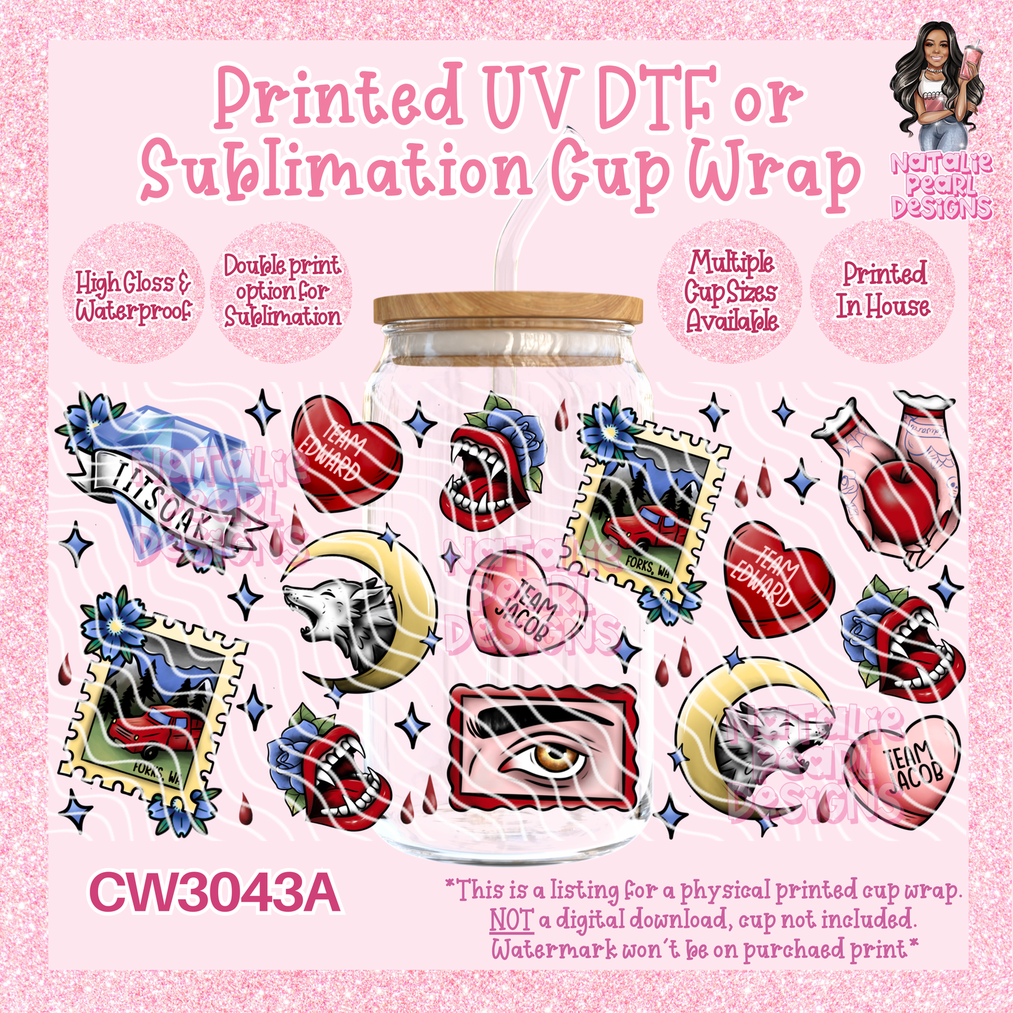 CW3043A UV DTF/SUB Cup Wraps