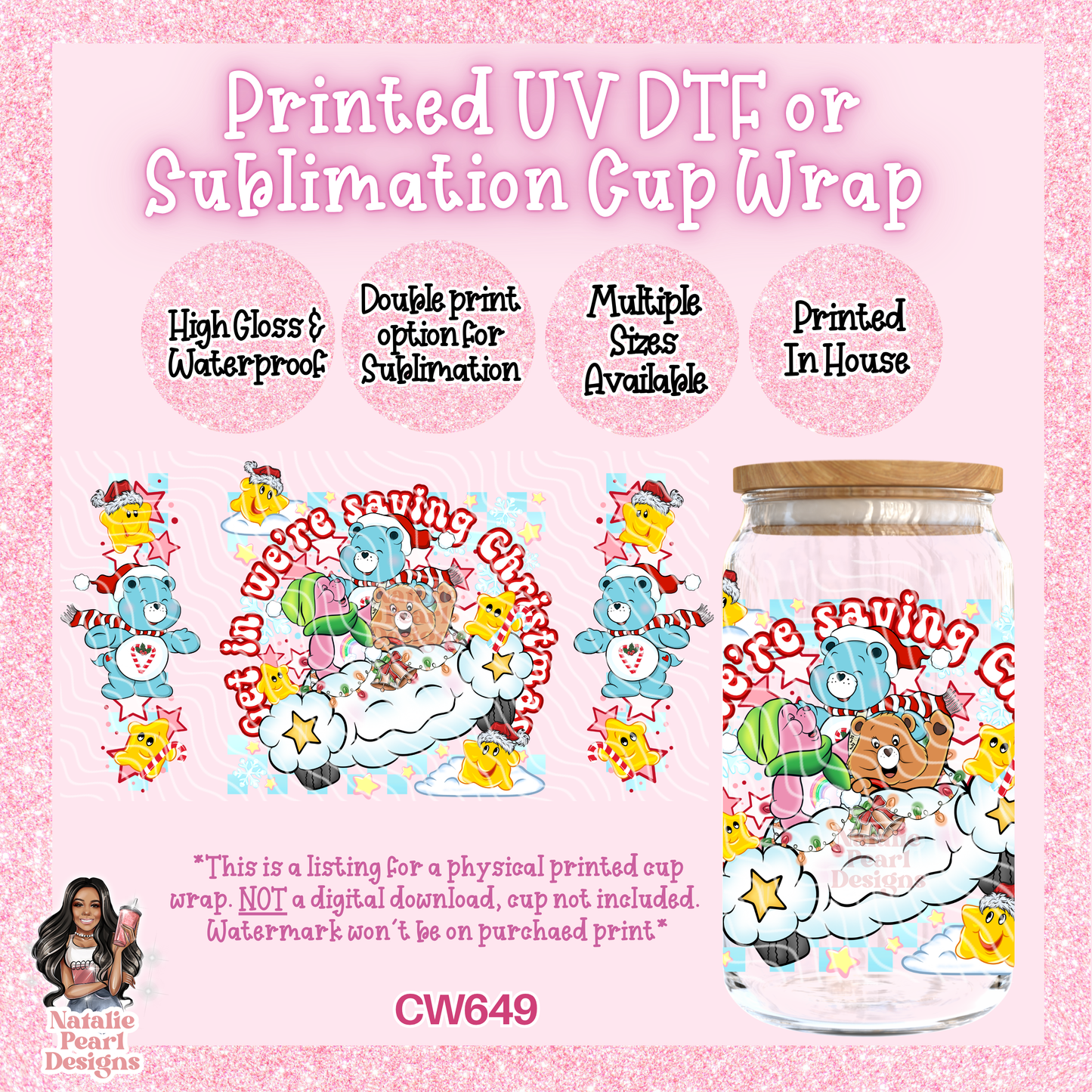 CW649 UV DTF/SUB Cup Wrap