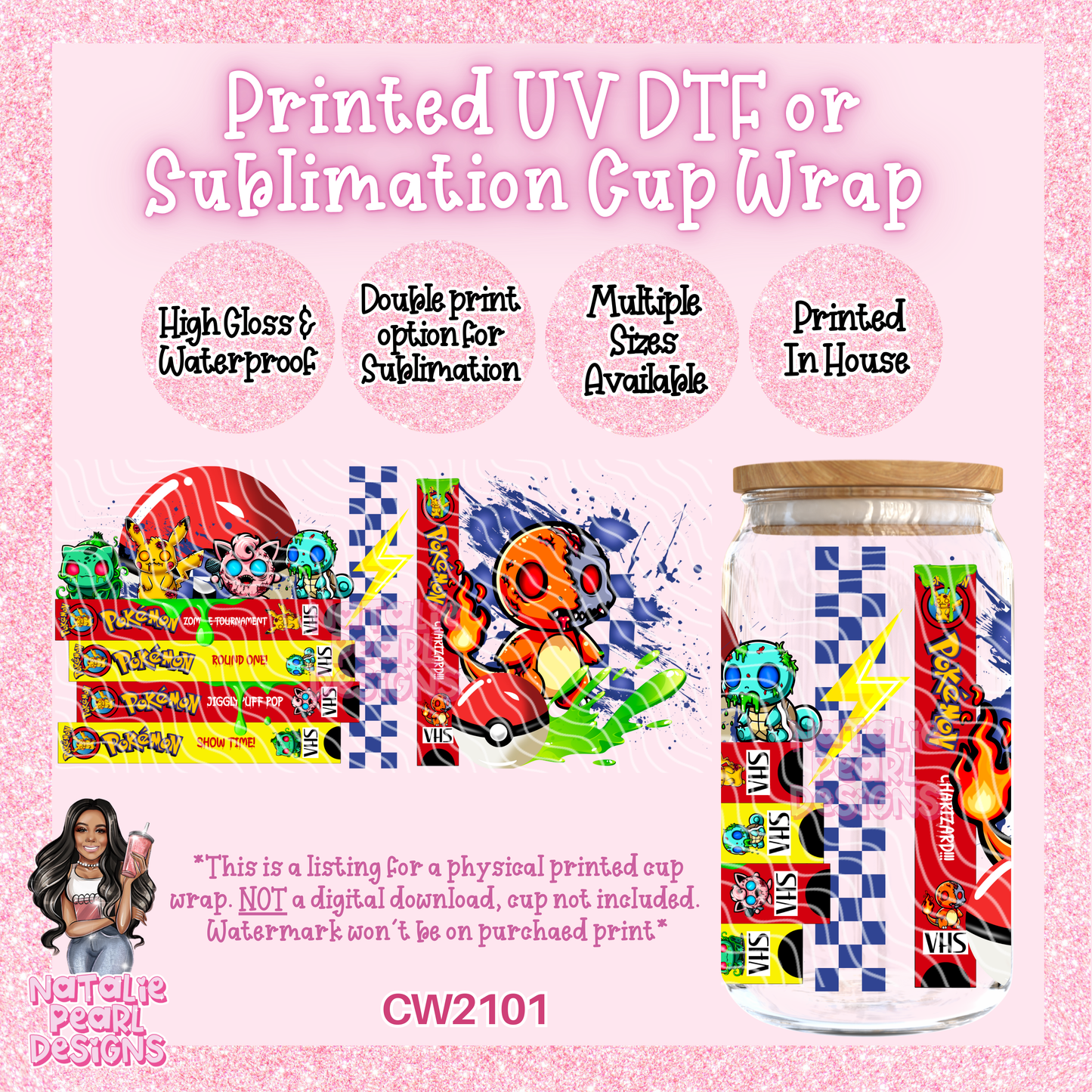 CW2101 UV DTF/SUB Cup Wraps