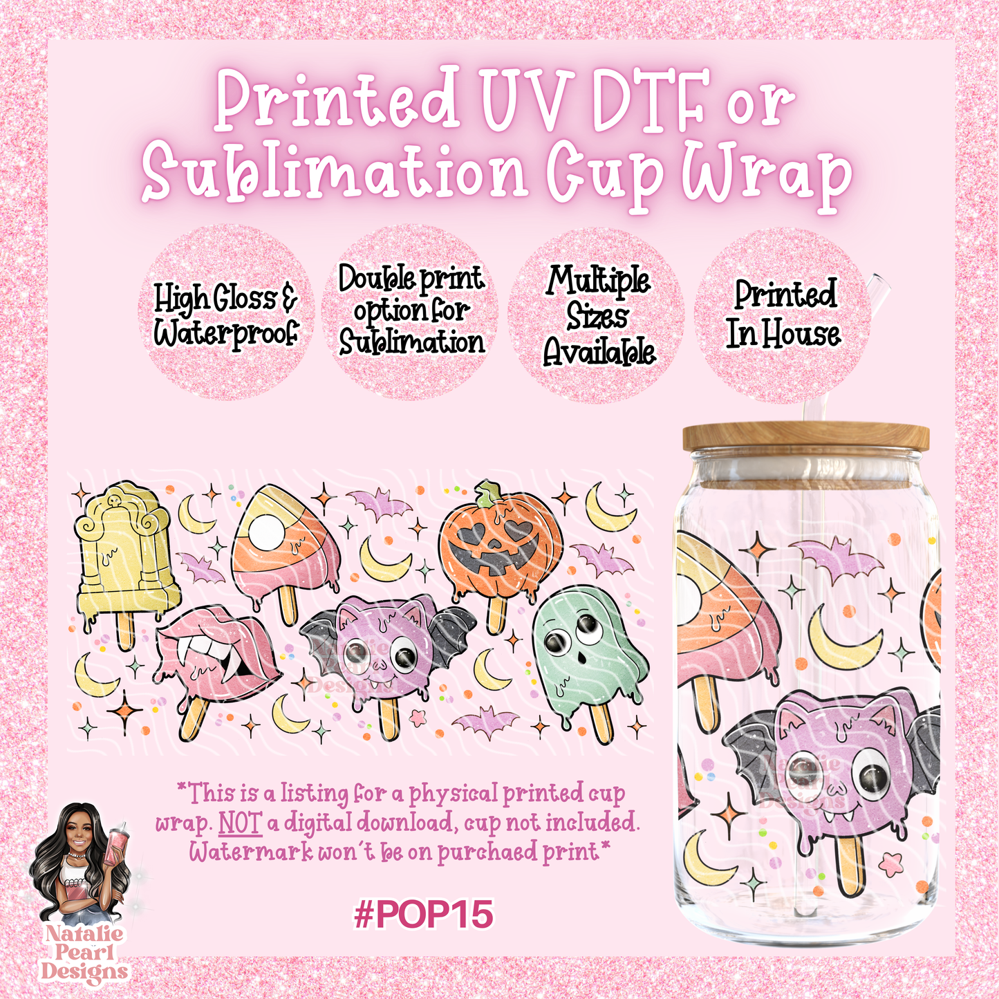 POP15 UV DTF/SUB Cup Wrap