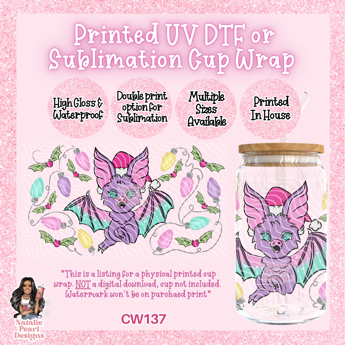 CW137 UV DTF/SUB Cup Wrap