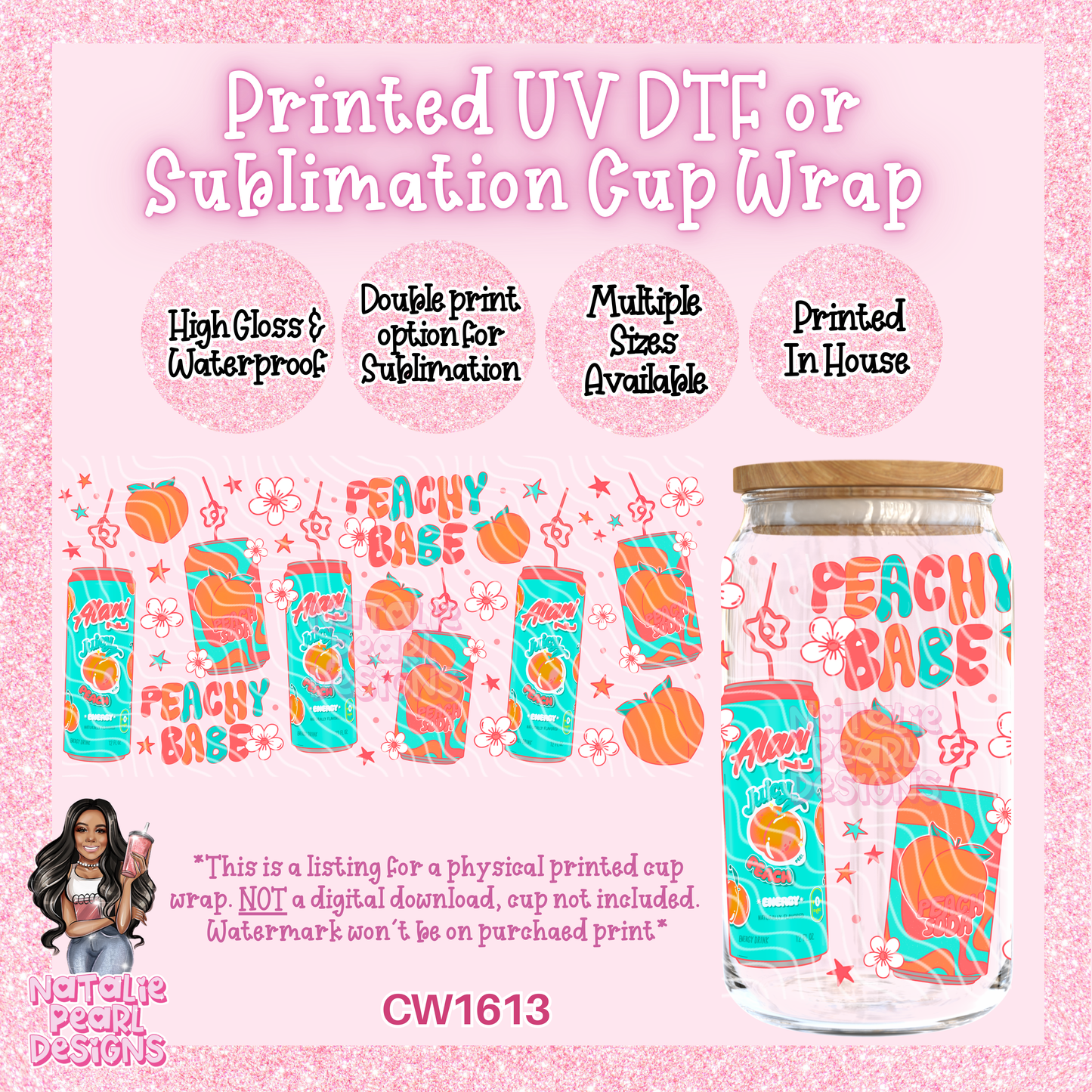 CW1613 UV DTF/SUB Cup Wraps