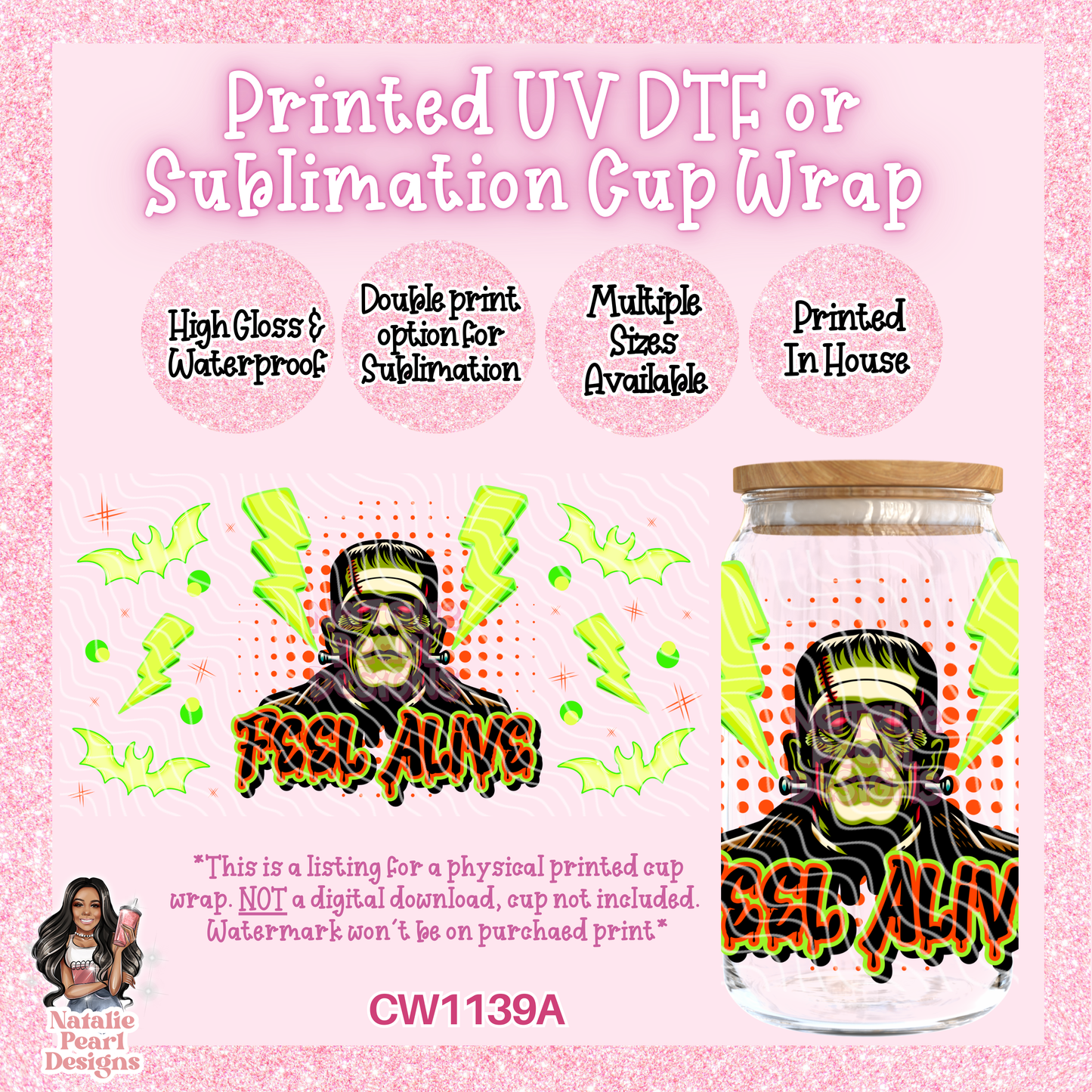 CW1139A UV DTF/SUB Cup Wrap