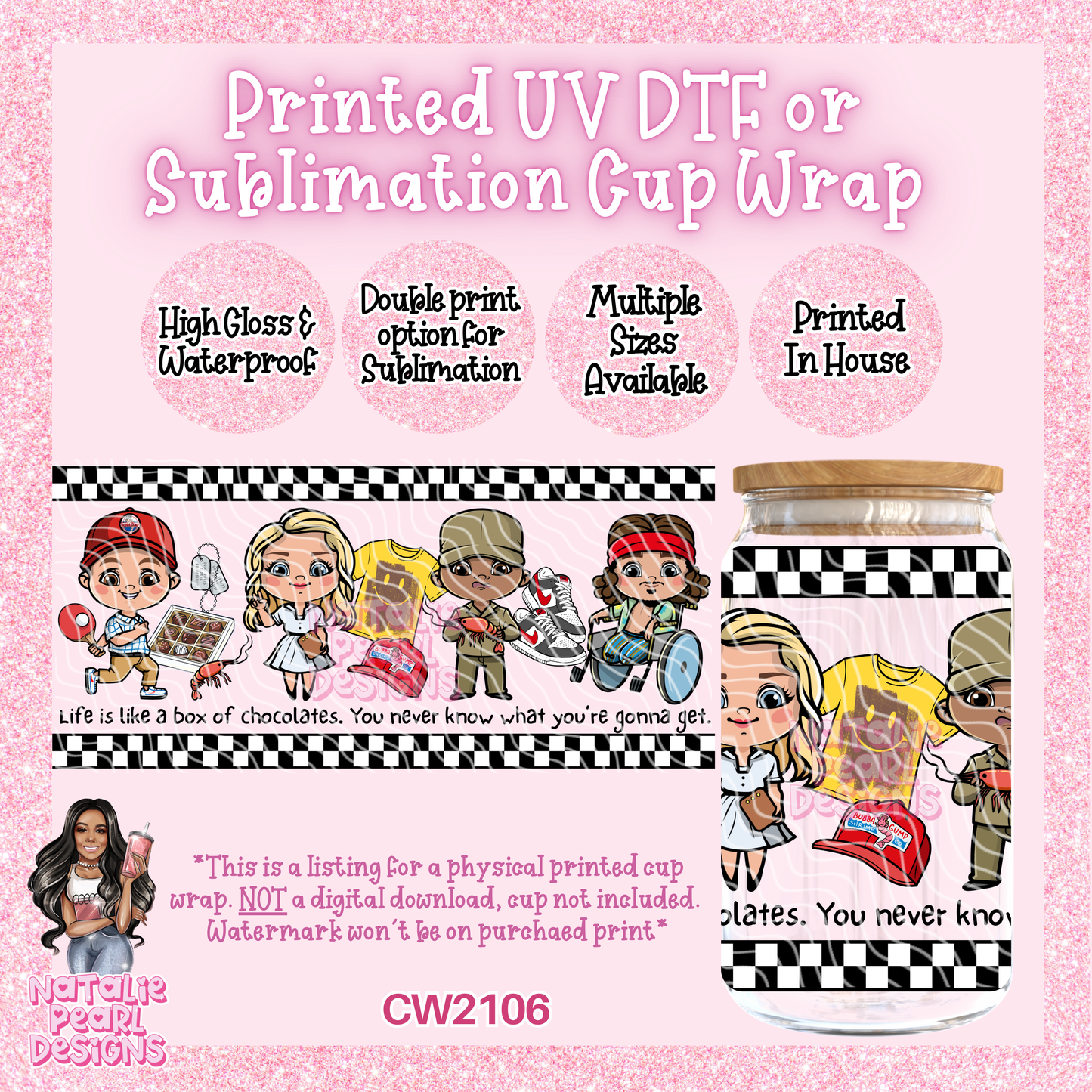 CW2106 UV DTF/SUB Cup Wraps