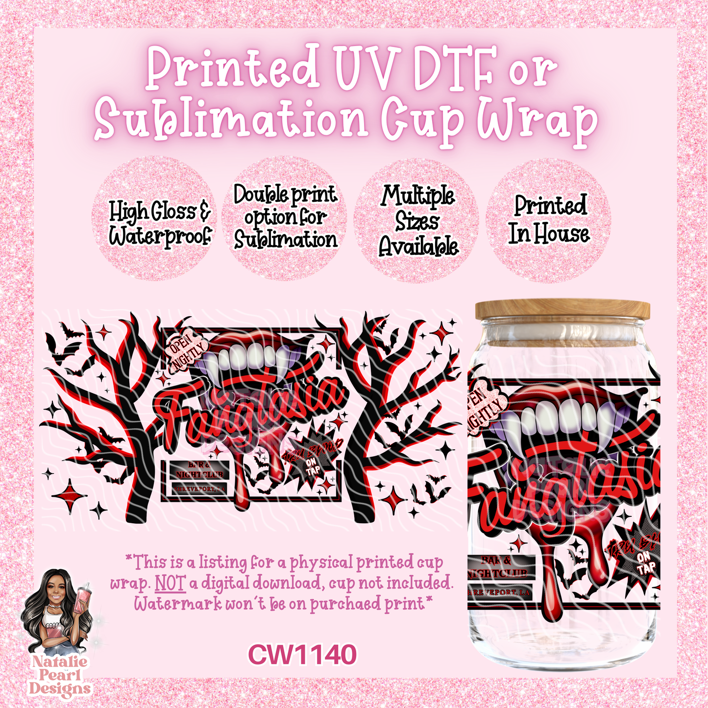 CW1140 UV DTF/SUB Cup Wrap