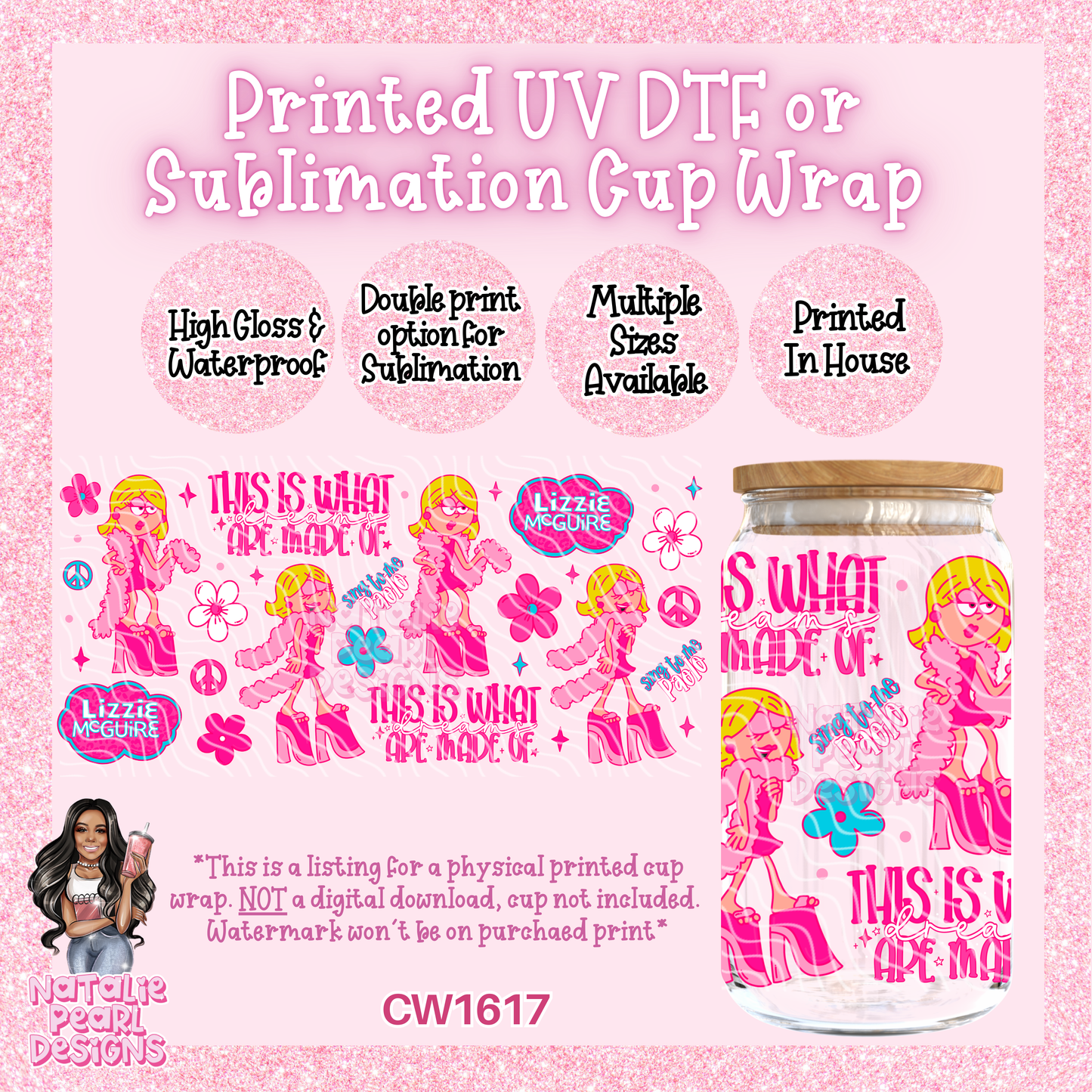 CW1617 UV DTF/SUB Cup Wraps