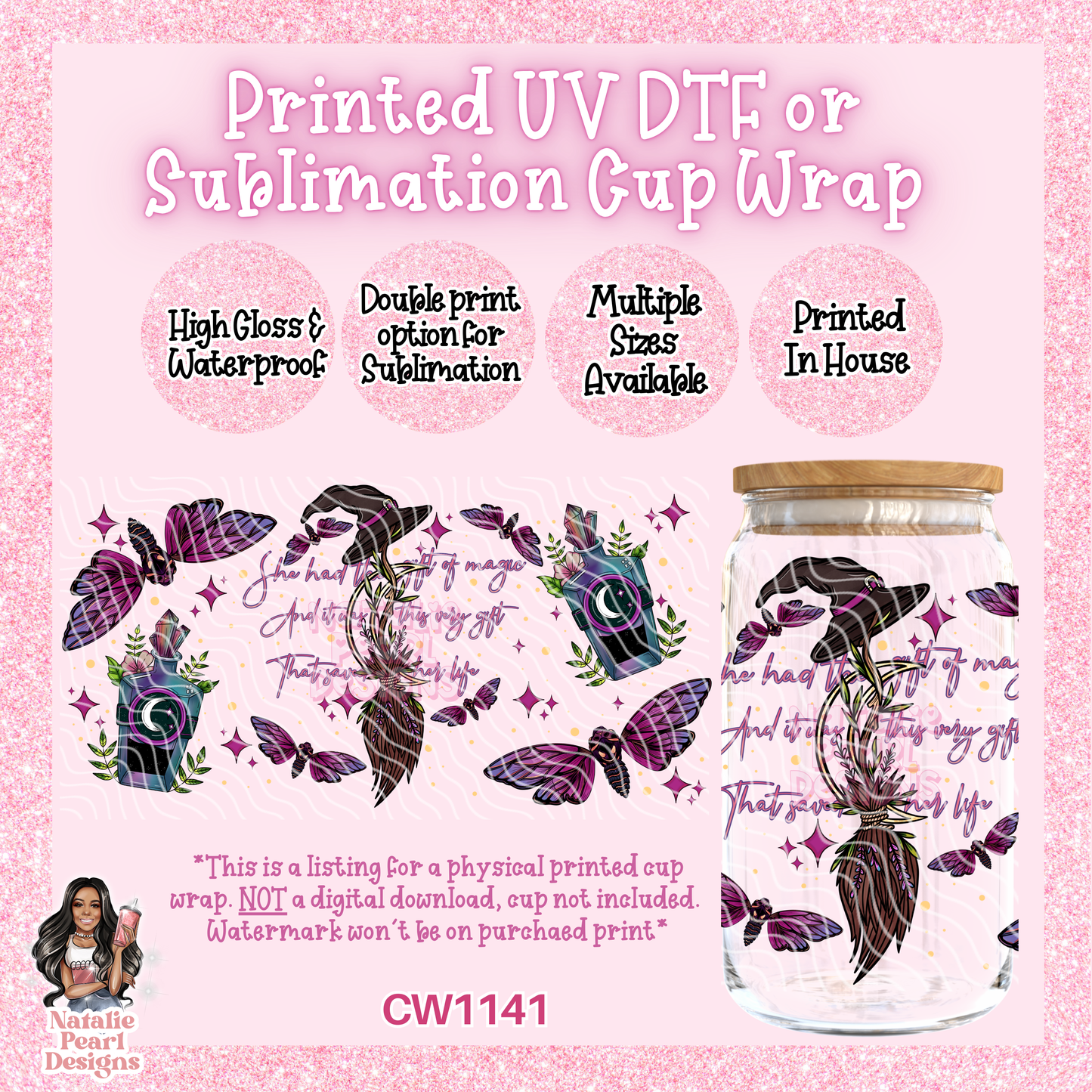 CW1141 UV DTF/SUB Cup Wrap