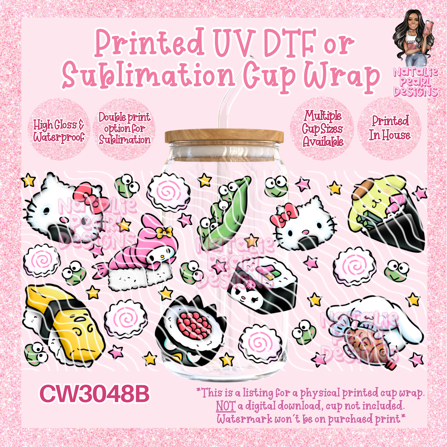 CW3048B UV DTF/SUB Cup Wraps