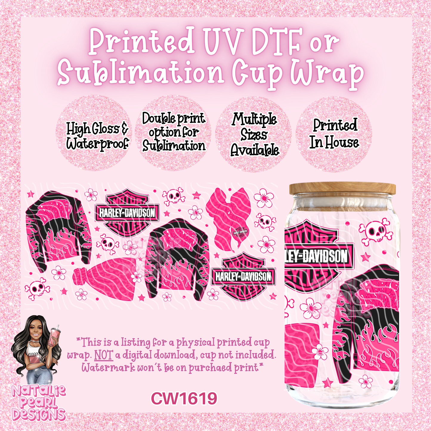 CW1619 UV DTF/SUB Cup Wraps