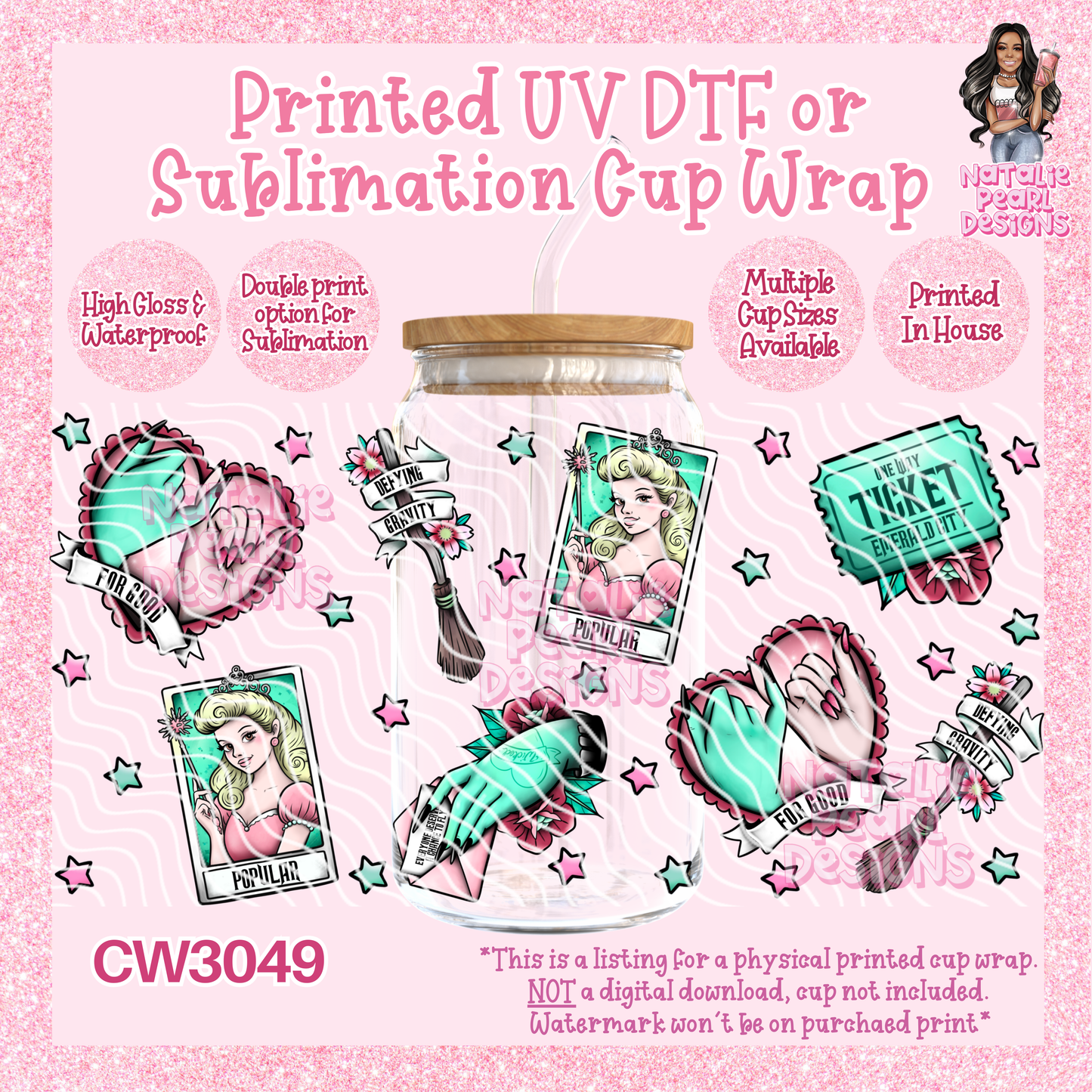CW3049 UV DTF/SUB Cup Wraps
