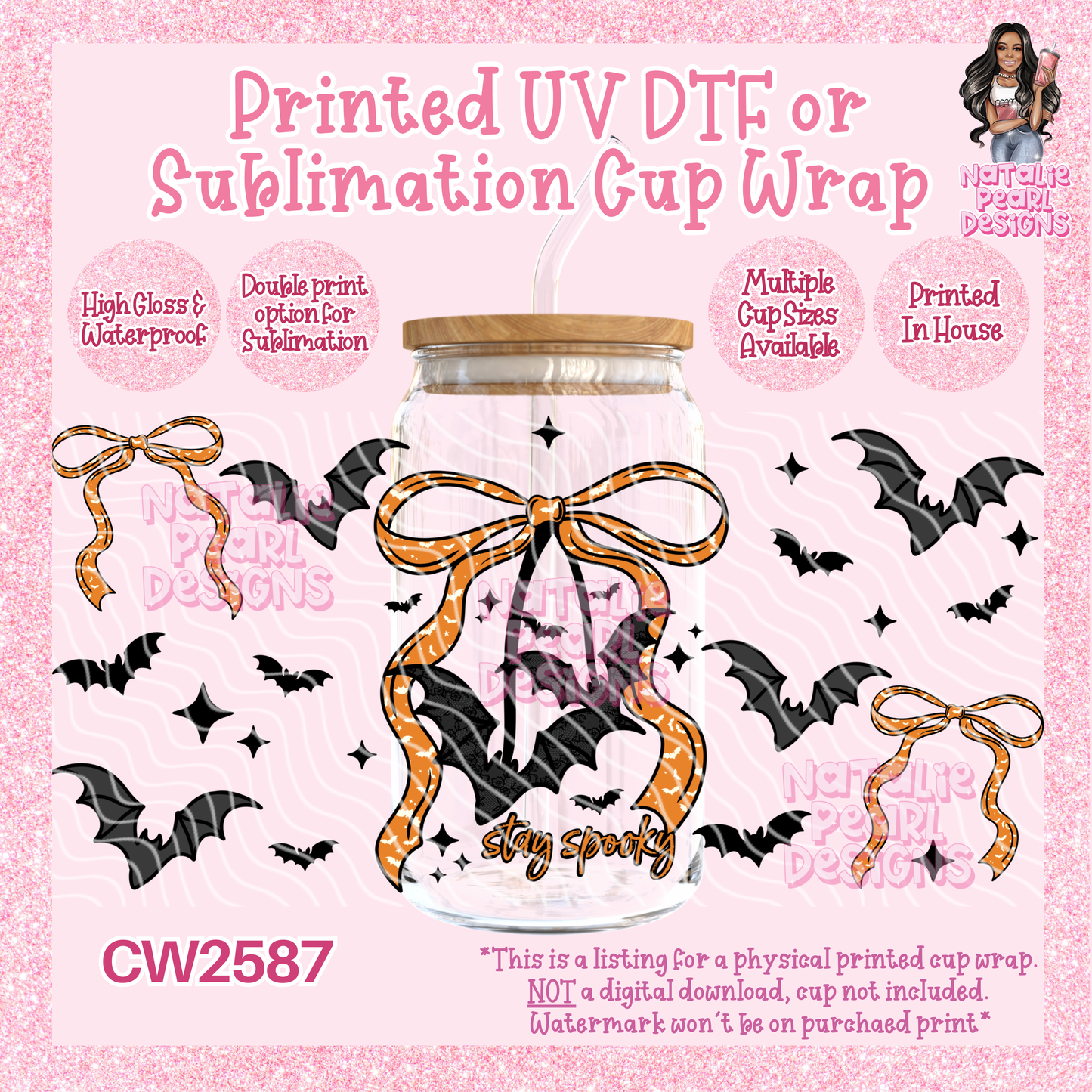 CW2587 UV DTF/SUB Cup Wraps