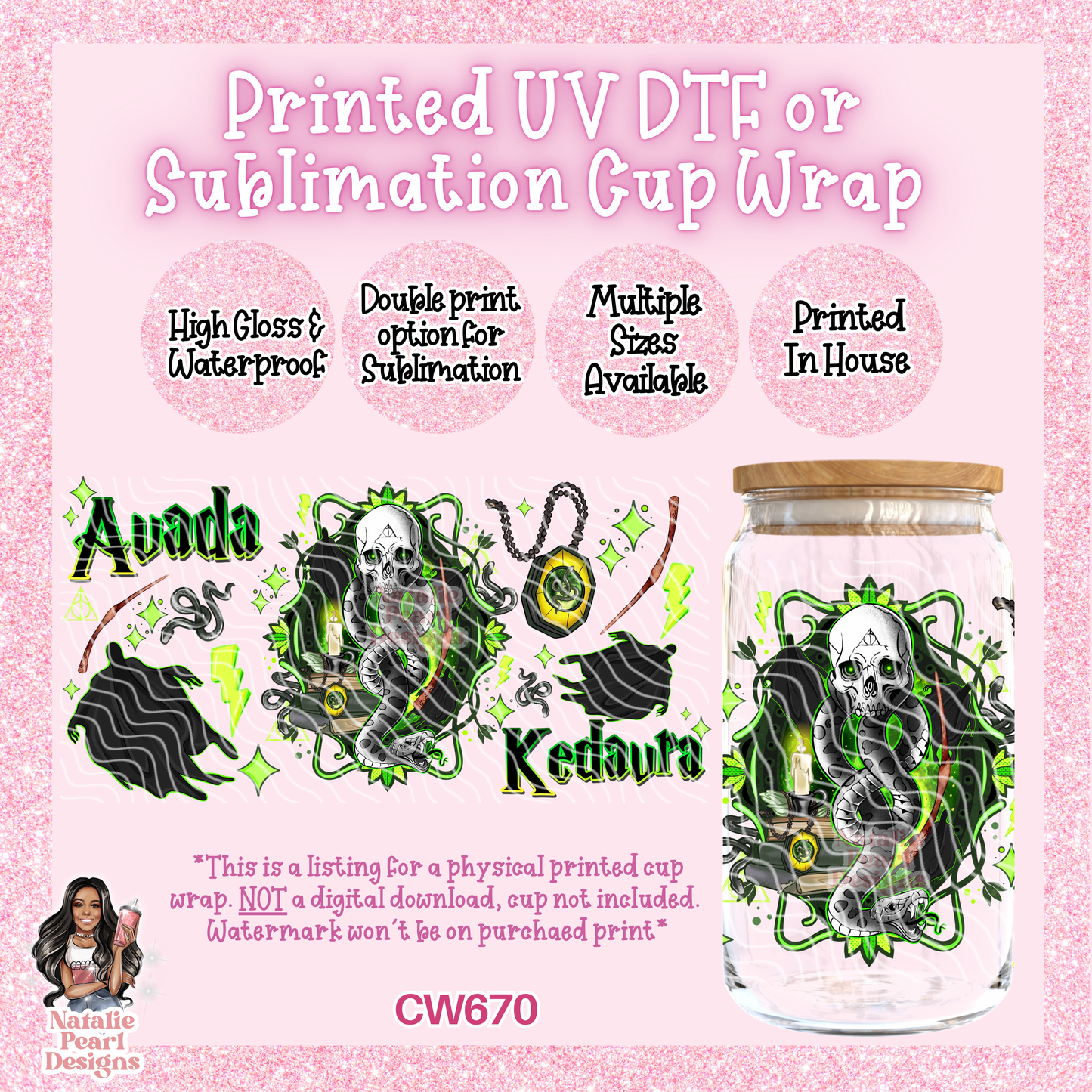CW670 UV DTF/SUB Cup Wrap