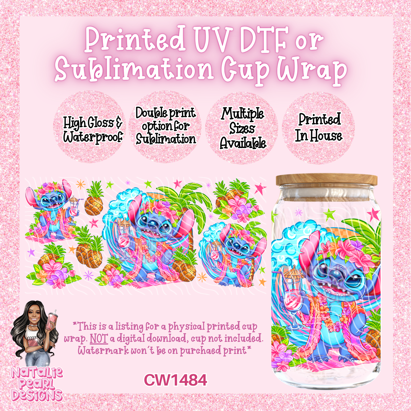 CW1484 UV DTF/SUB Cup Wrap