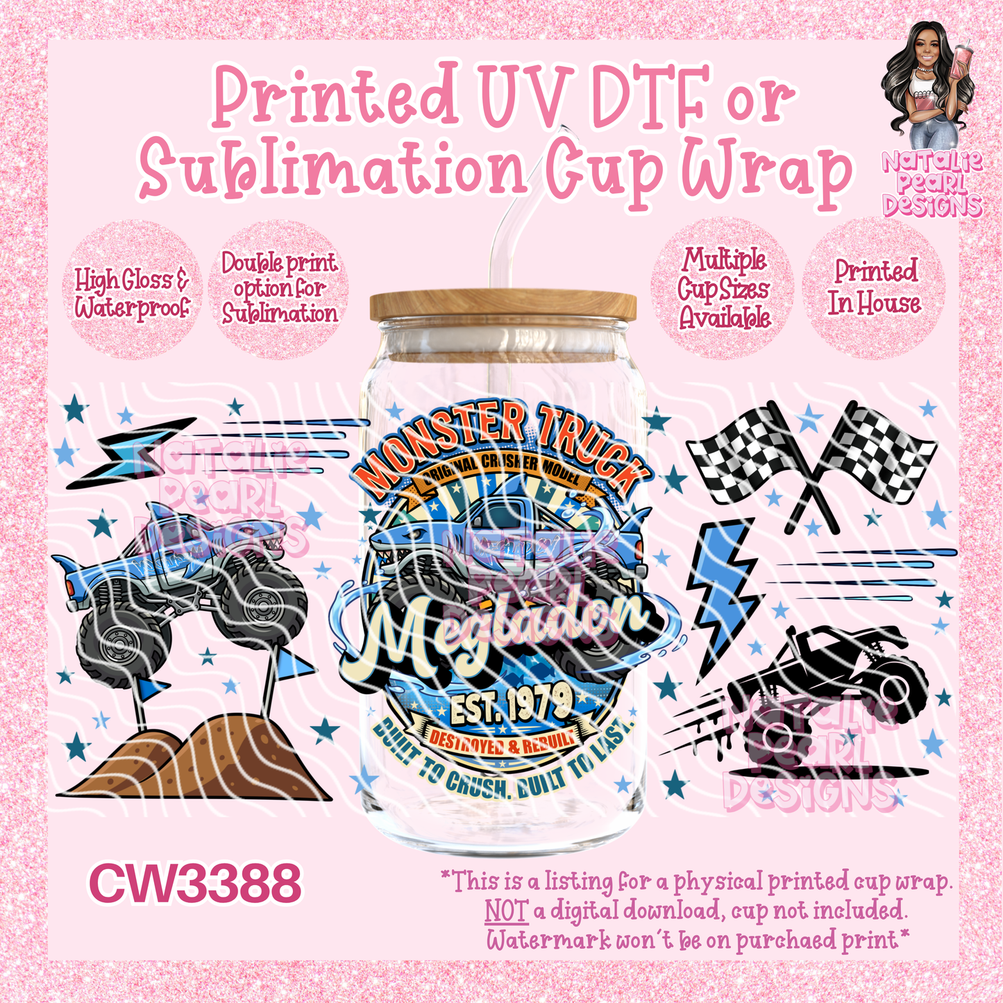 CW3388 UV DTF/SUB Cup Wraps