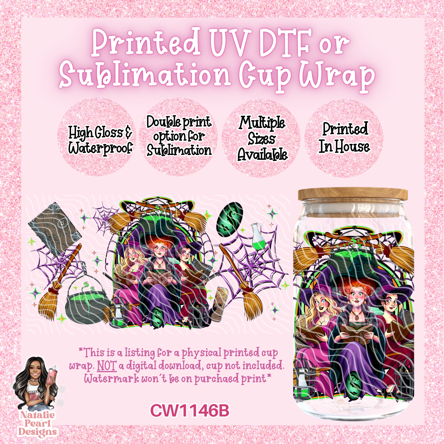 CW1146B UV DTF/SUB Cup Wrap