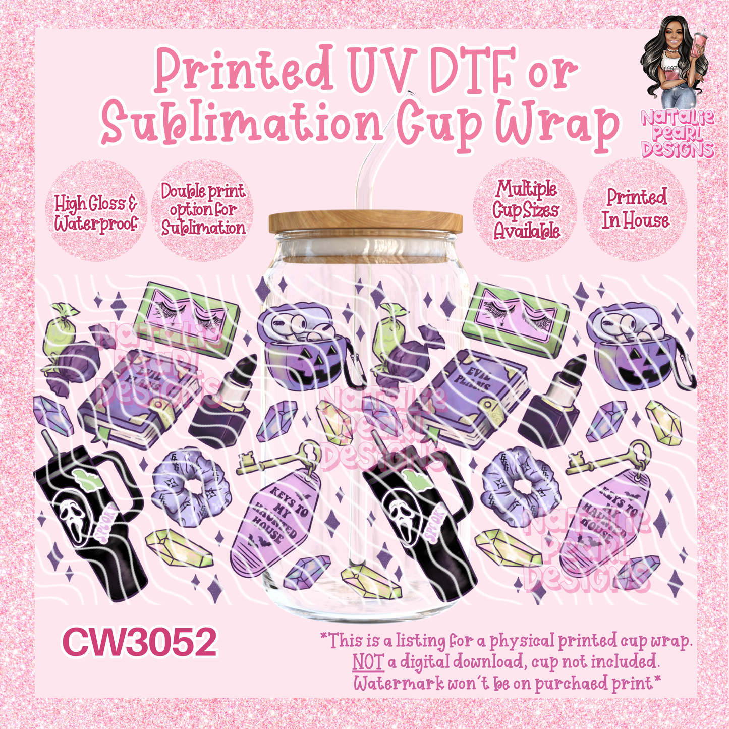 CW3052 UV DTF/SUB Cup Wraps