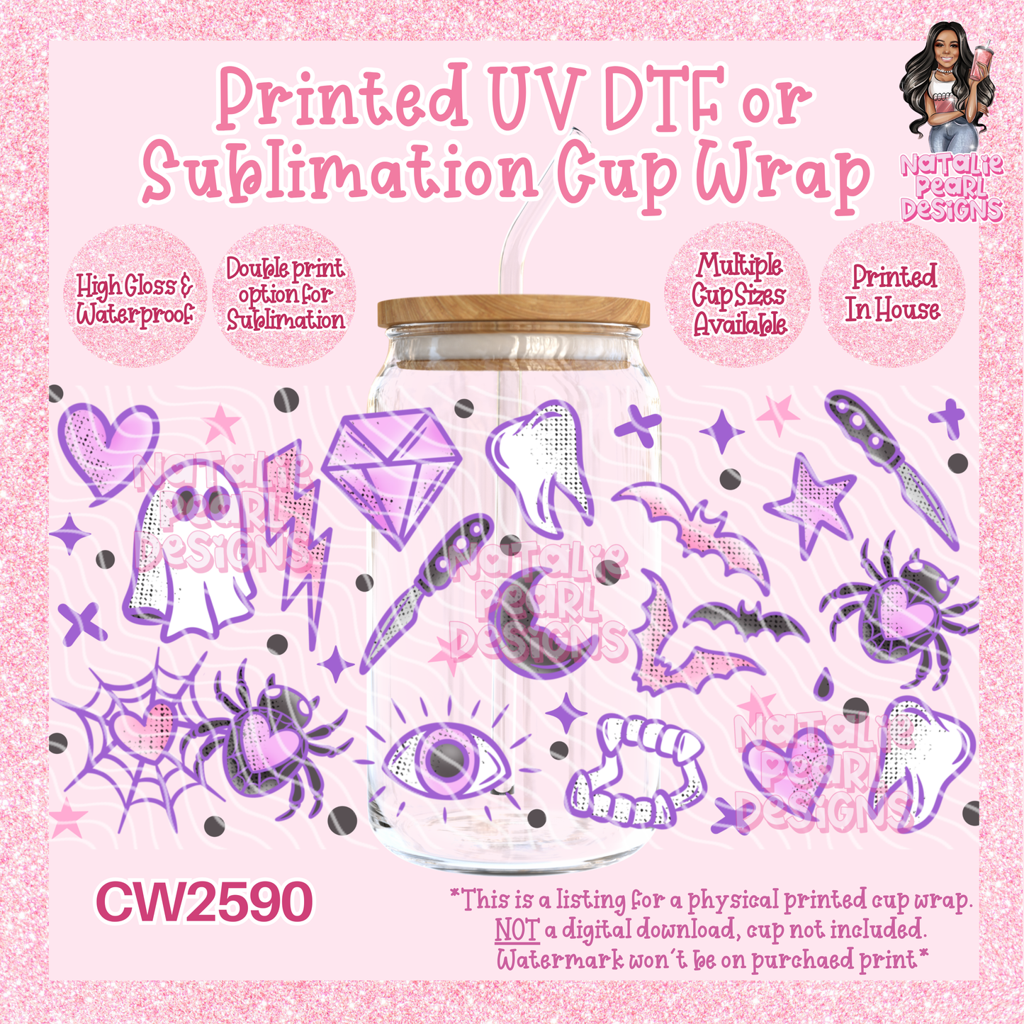CW2590 UV DTF/SUB Cup Wraps