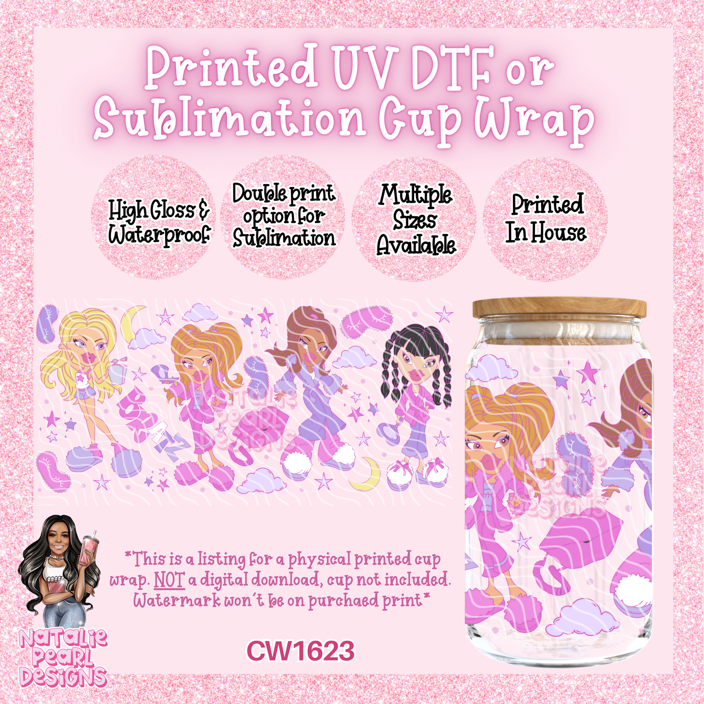 CW1623 UV DTF/SUB Cup Wraps
