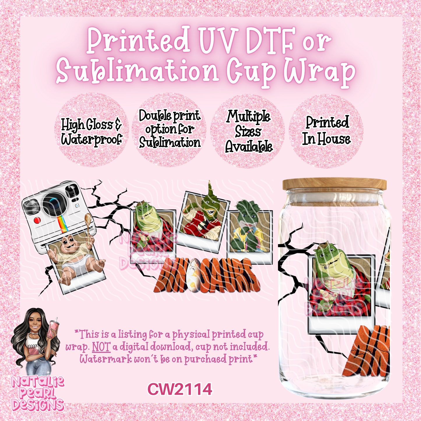 CW2114 UV DTF/SUB Cup Wraps