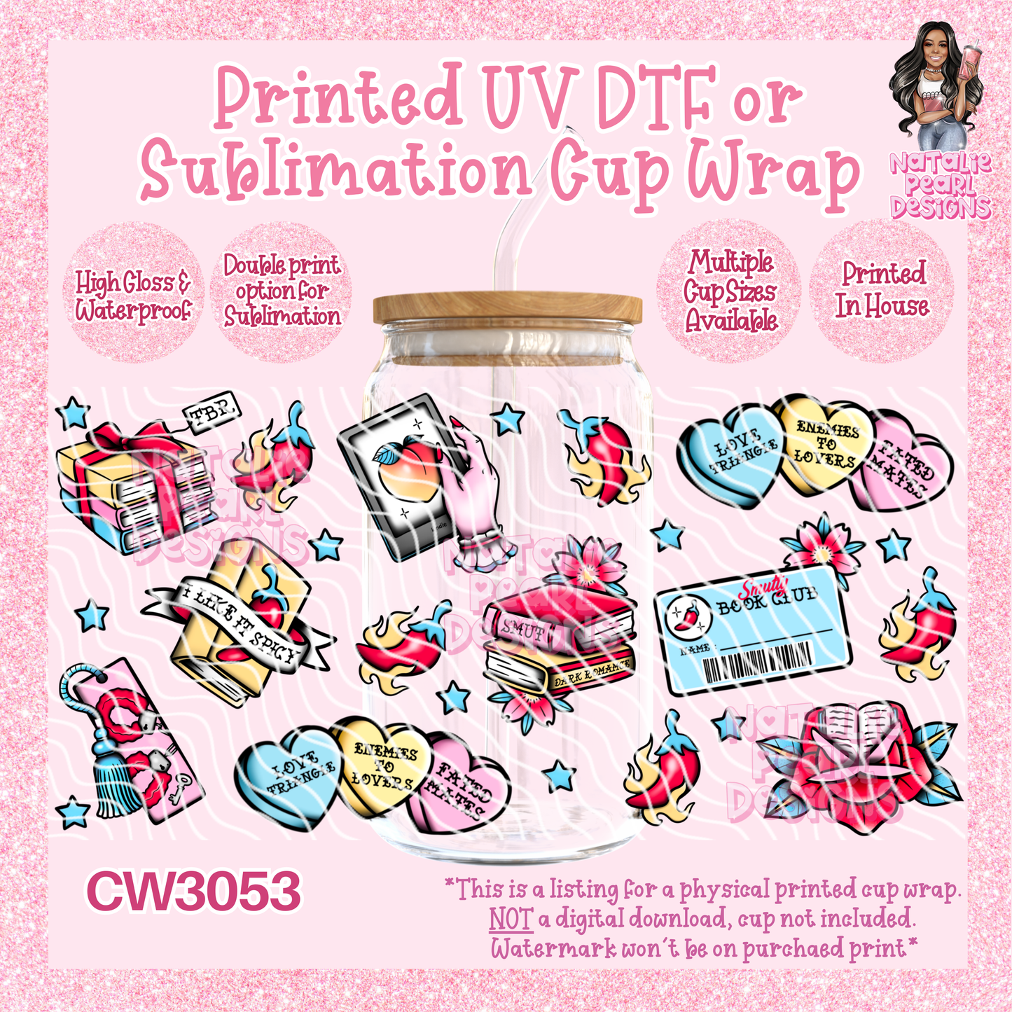 CW3053 UV DTF/SUB Cup Wraps