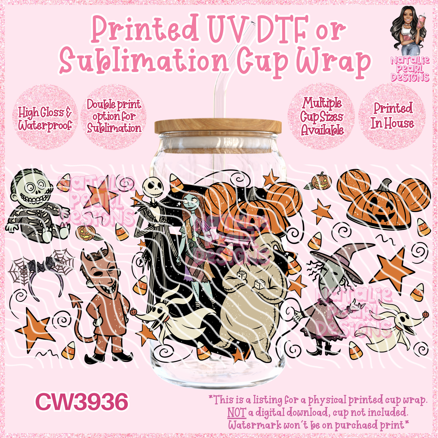 CW3936 UV DTF/SUB Cup Wraps