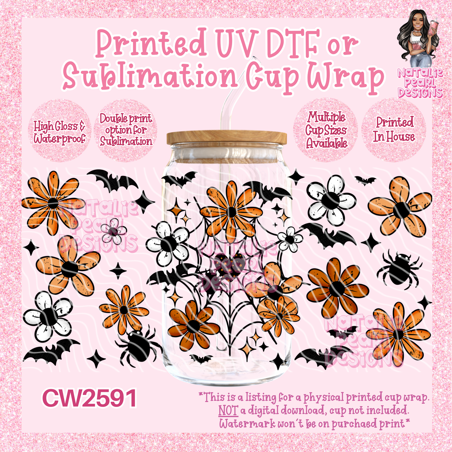 CW2591 UV DTF/SUB Cup Wraps