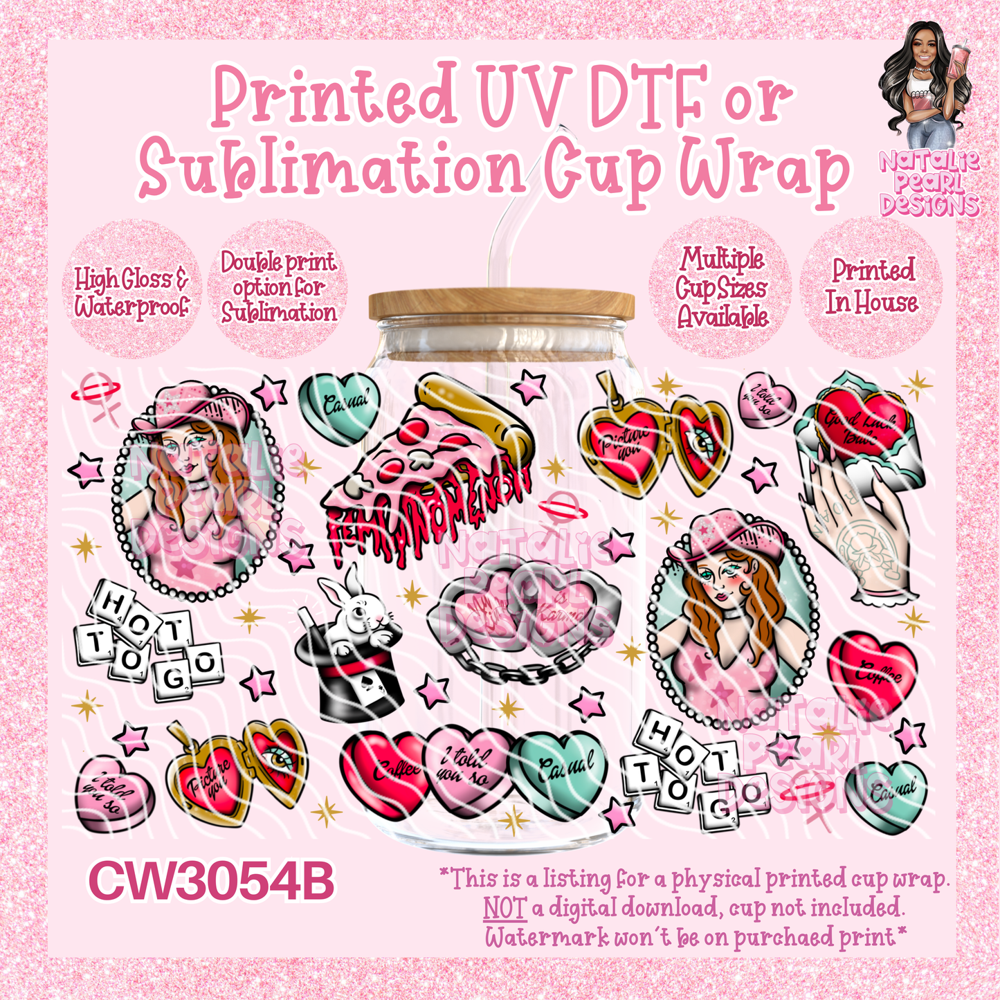 CW3054B UV DTF/SUB Cup Wraps