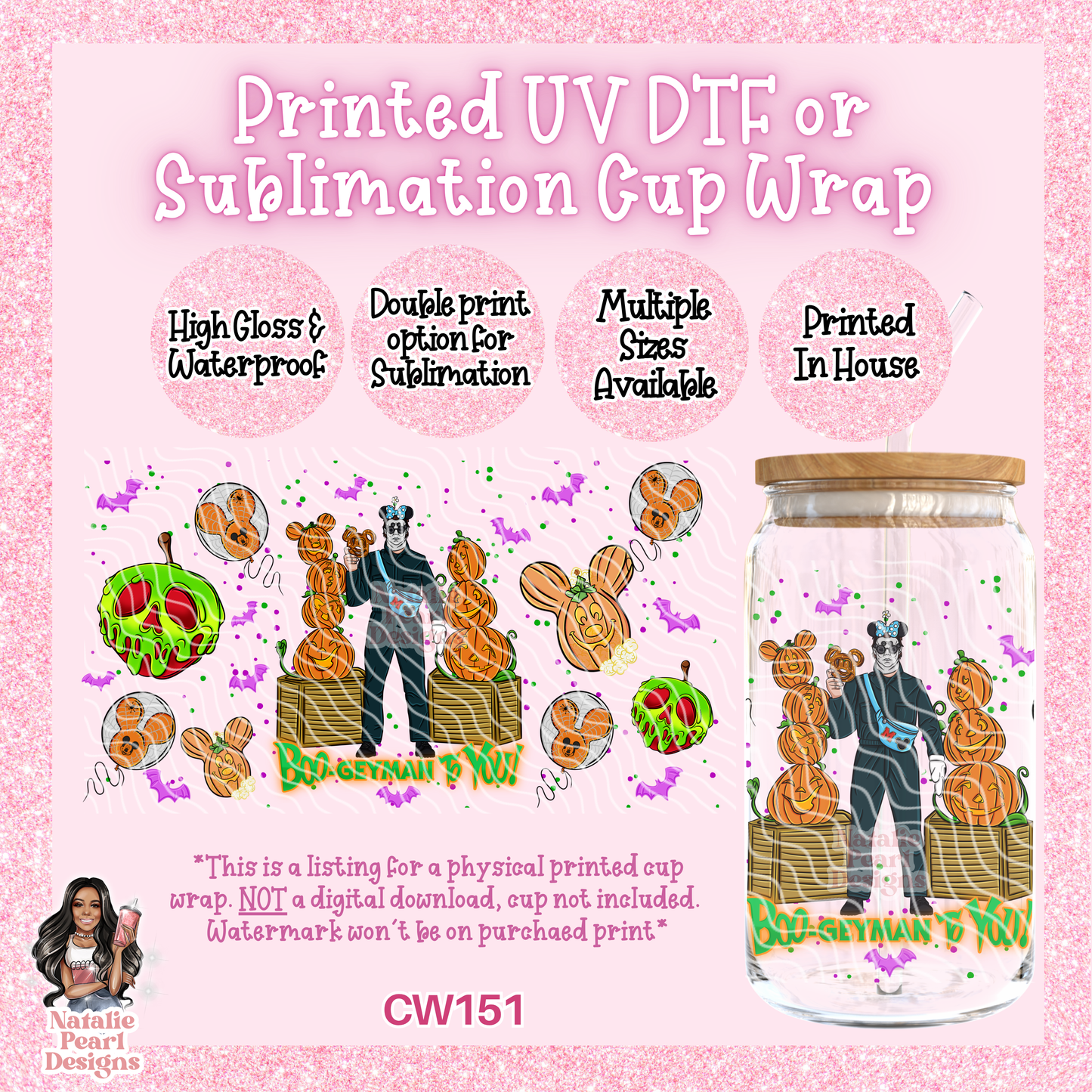 CW151 UV DTF/SUB Cup Wrap
