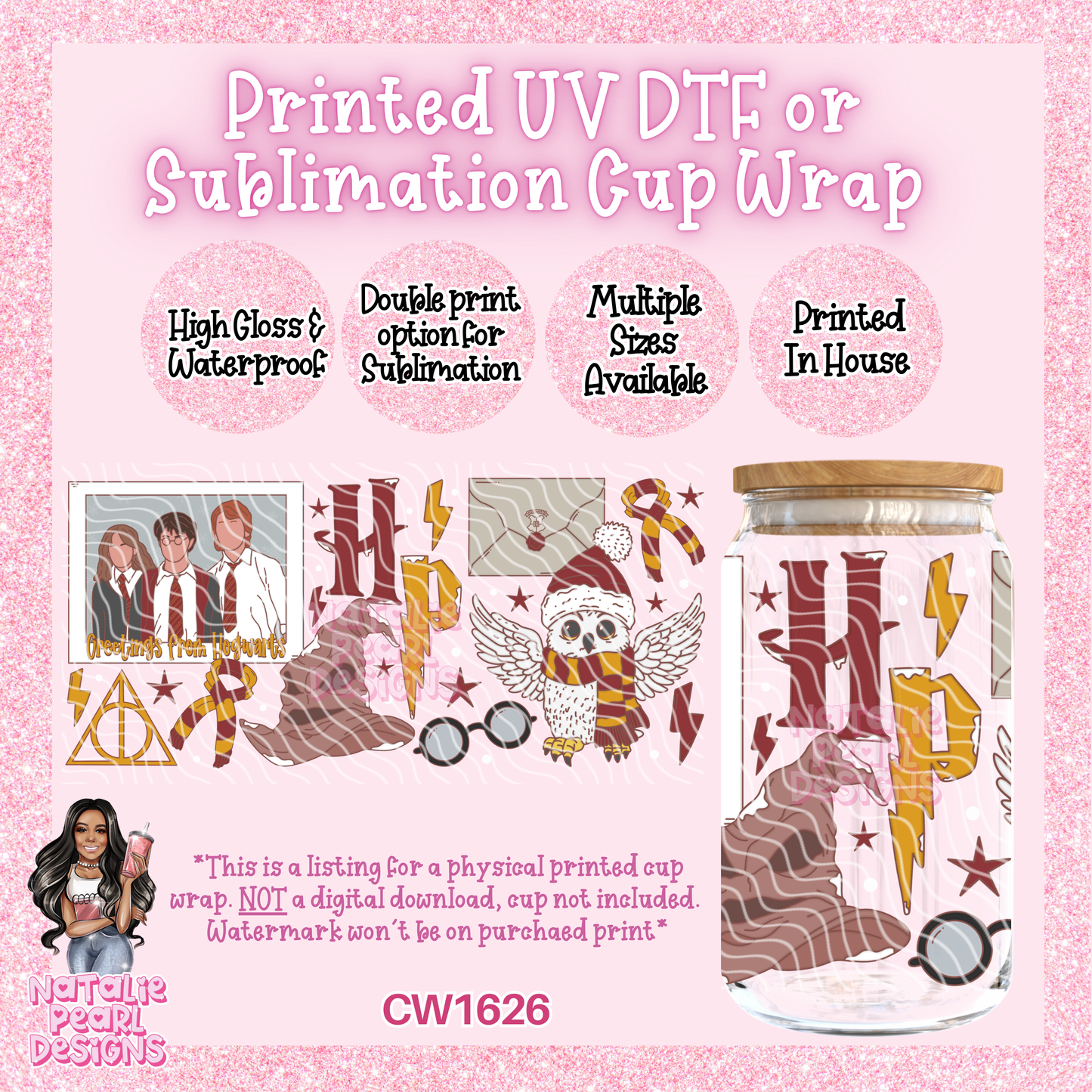 CW1626 UV DTF/SUB Cup Wraps