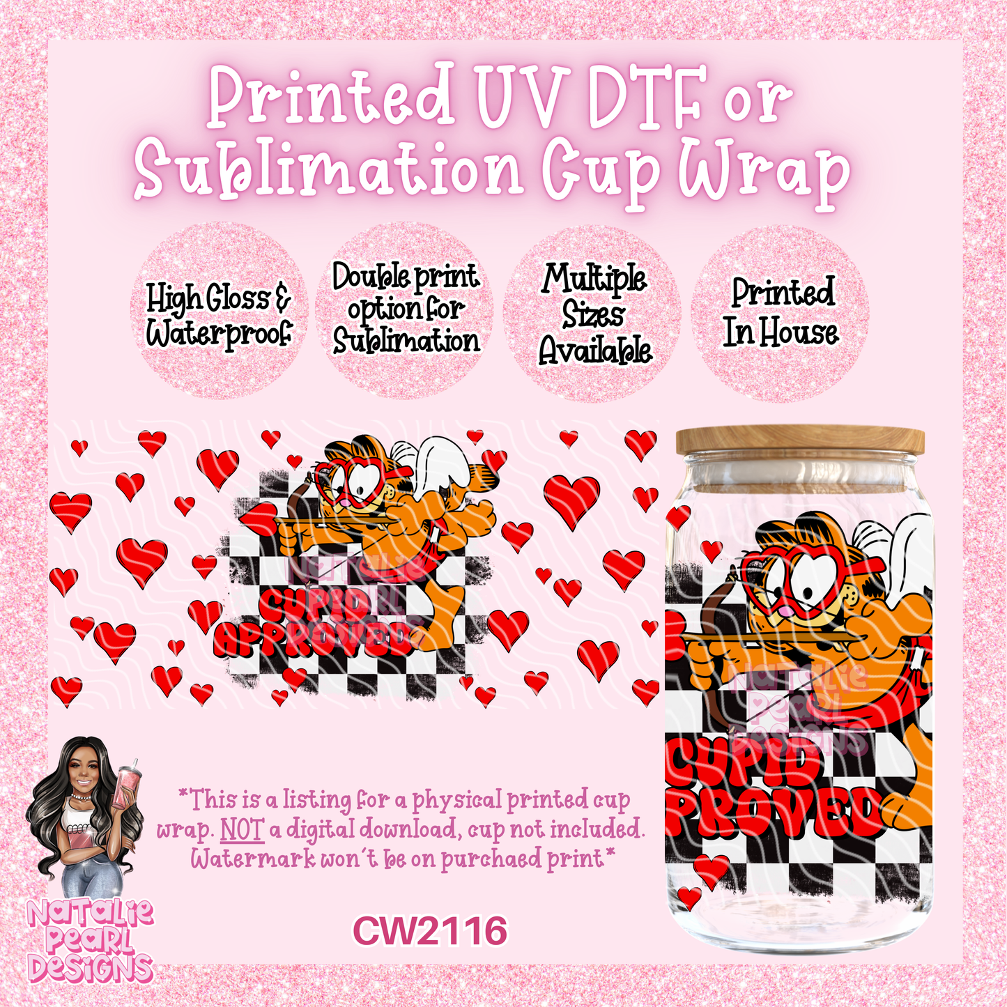 CW2116 UV DTF/SUB Cup Wraps