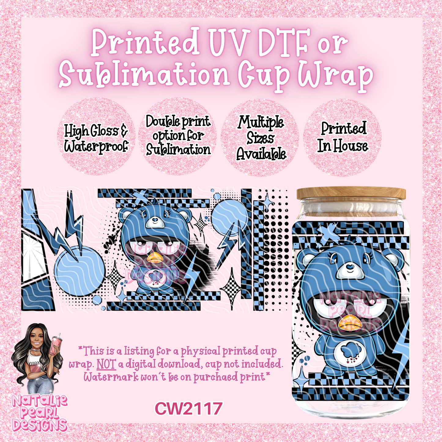 CW2117 UV DTF/SUB Cup Wraps
