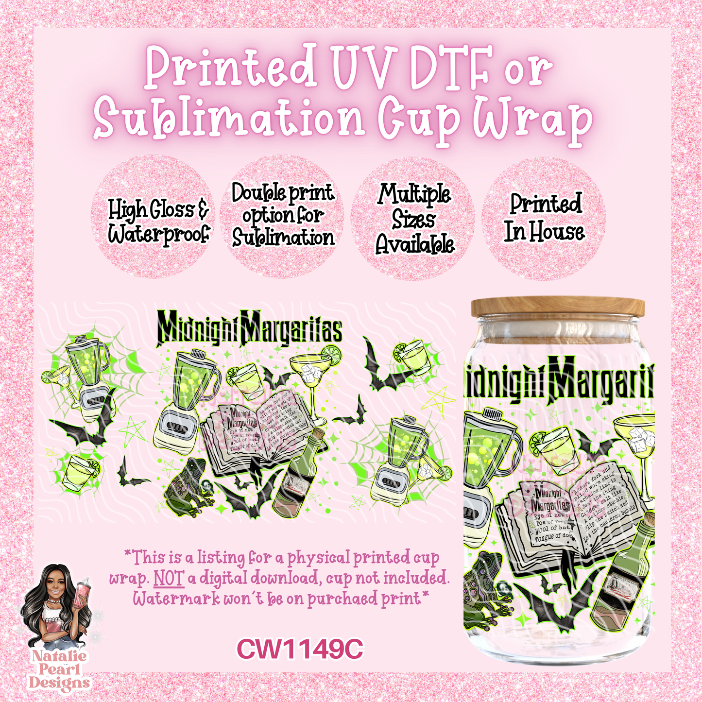 CW1149C UV DTF/SUB Cup Wrap