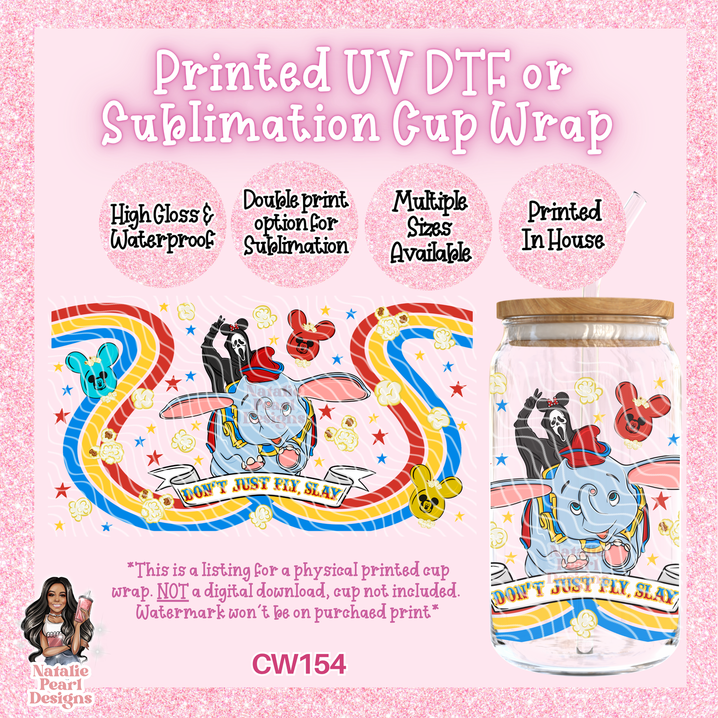 CW154 UV DTF/SUB Cup Wrap