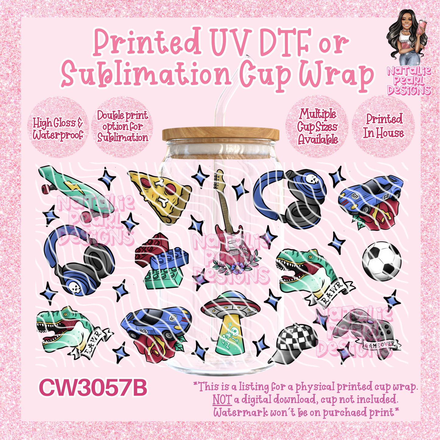 CW3057B UV DTF/SUB Cup Wraps