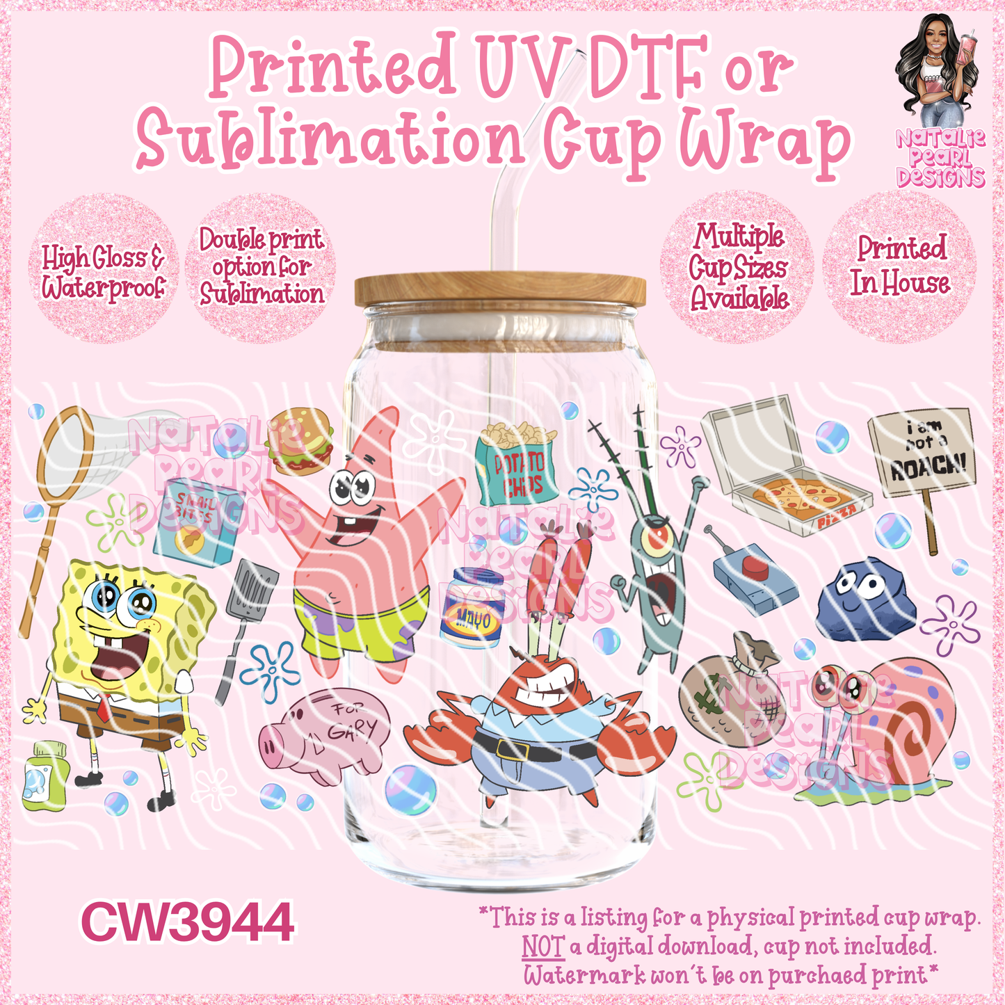 CW3944 UV DTF/SUB Cup Wraps