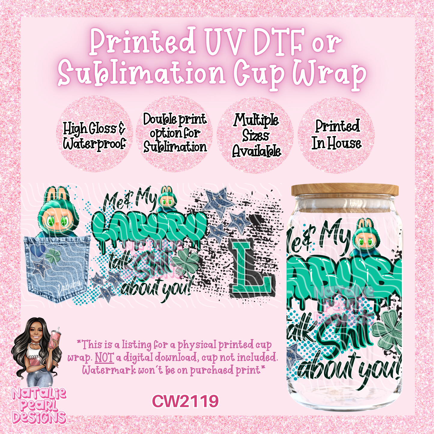 CW2119 UV DTF/SUB Cup Wraps