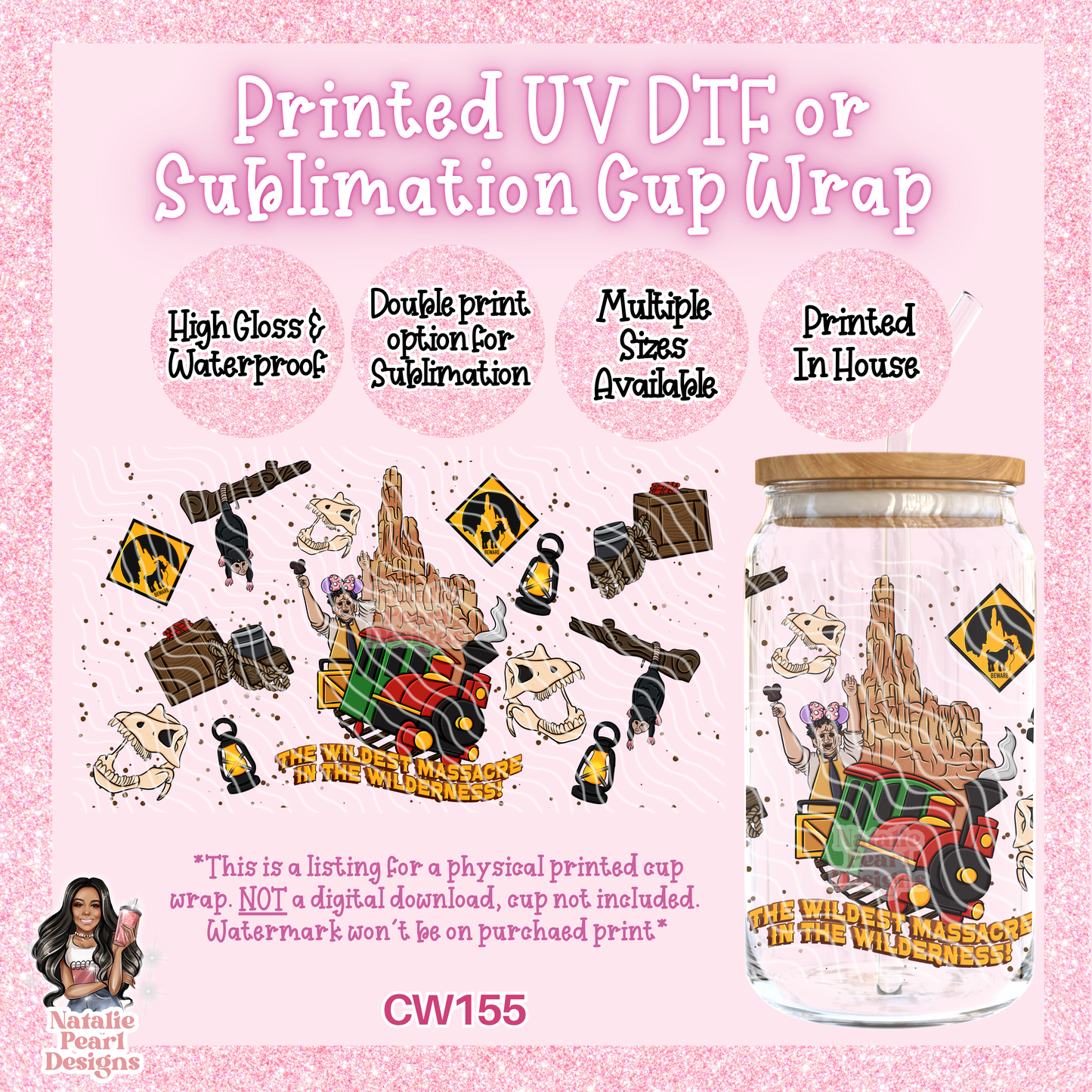 CW155 UV DTF/SUB Cup Wrap